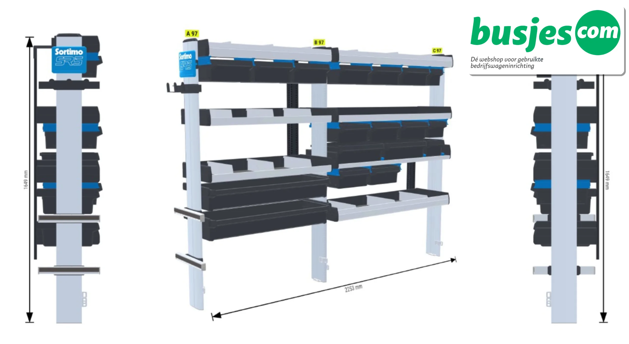 Sortimo SR5 inrichting Crafter Sprinter Master 3153 - Afbeelding 4