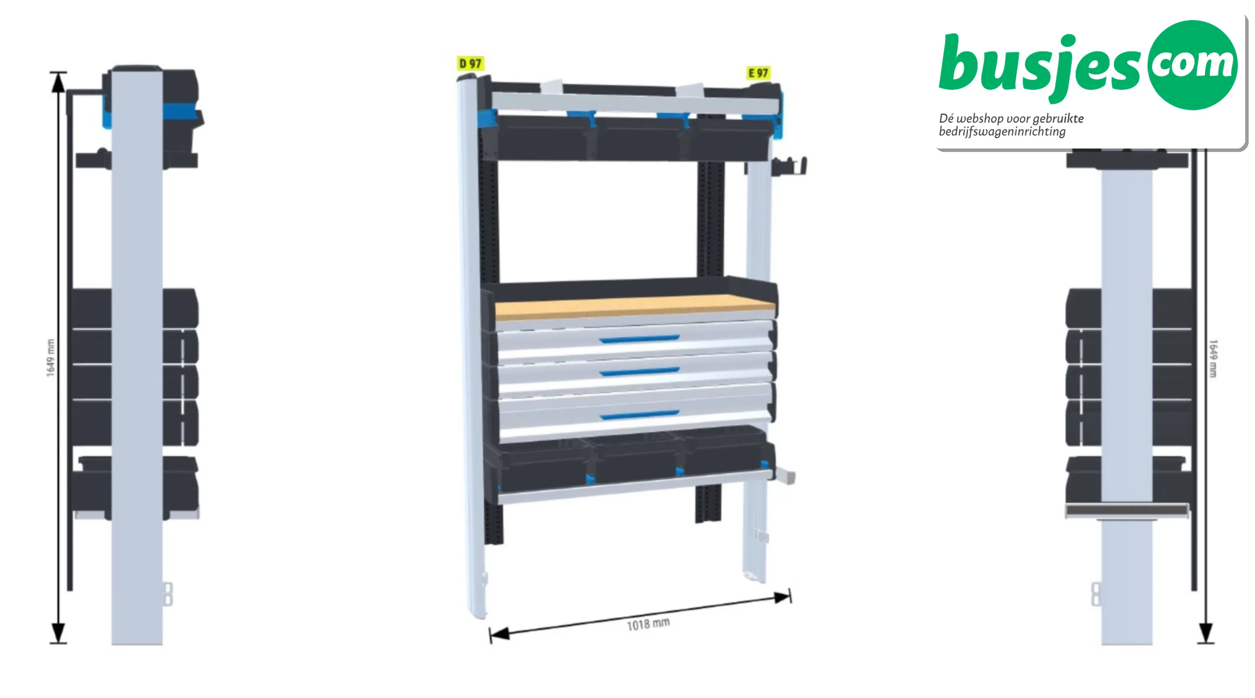 Sortimo SR5 inrichting Crafter Sprinter Master 3153 - Afbeelding 5