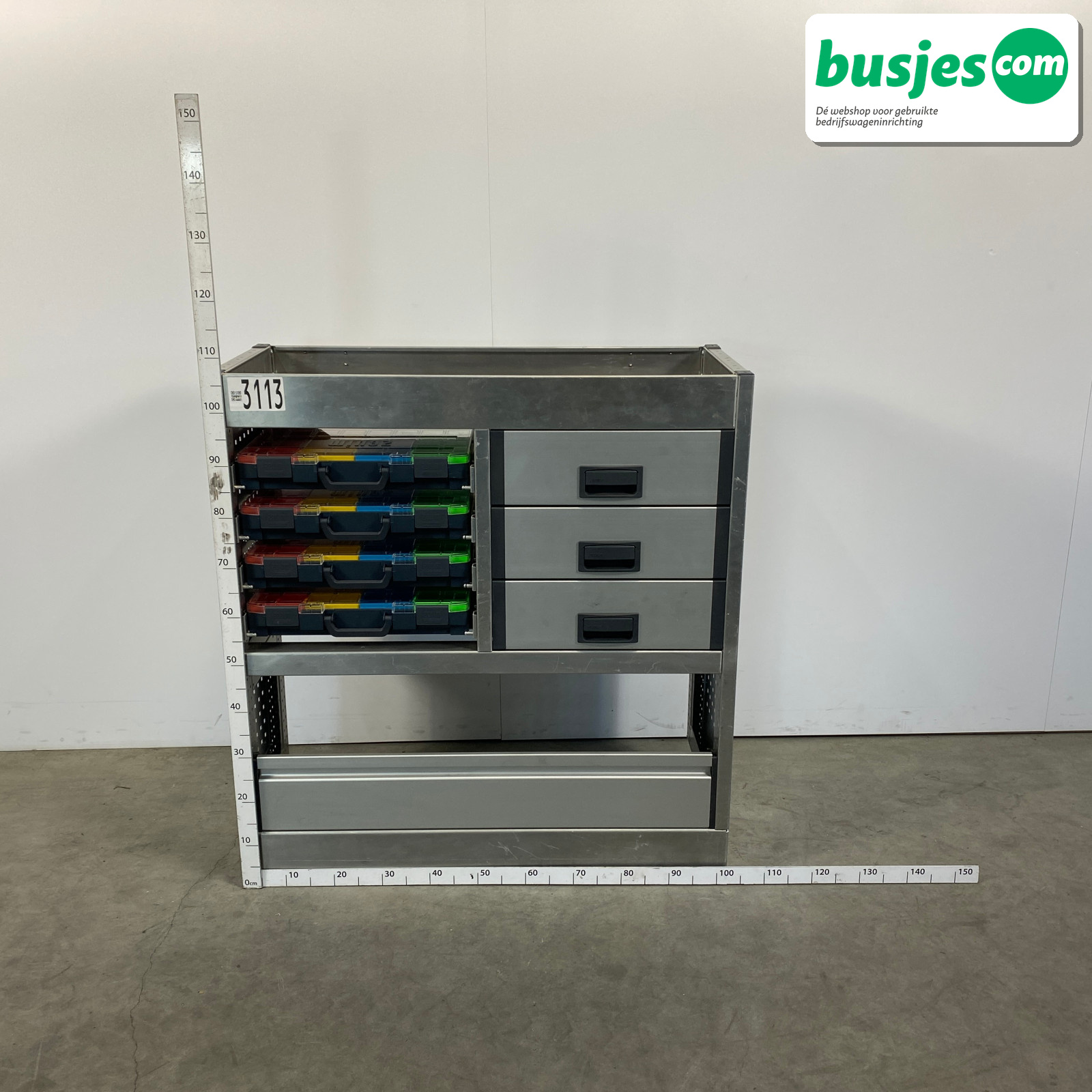 Aluca bedrijfswageninrichting 1010x420x1075mm (3113) - Afbeelding 2