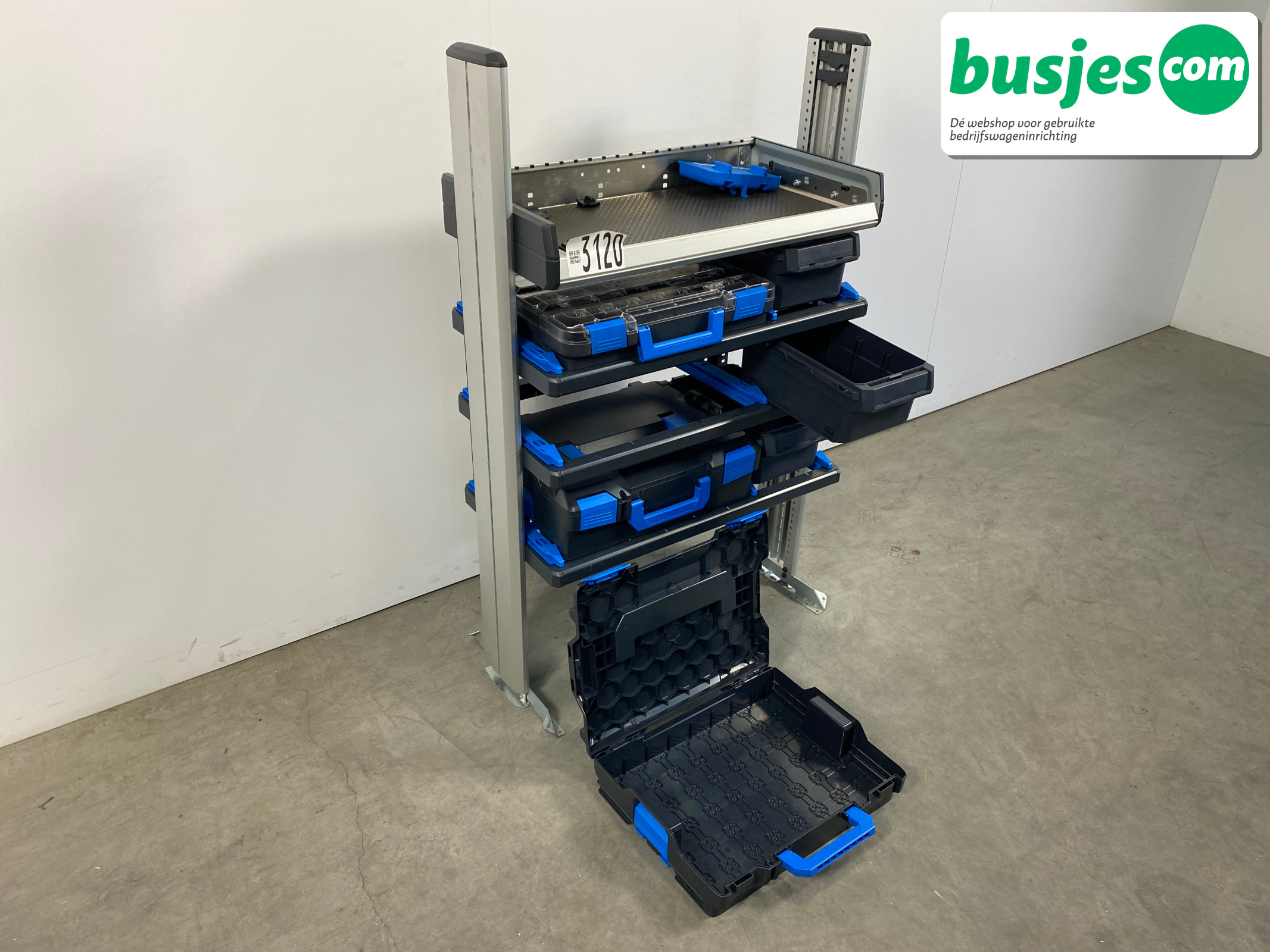 Sortimo SR5 bedrijfswageninrichting 3 kasten + WorkMo 3120 - Afbeelding 13