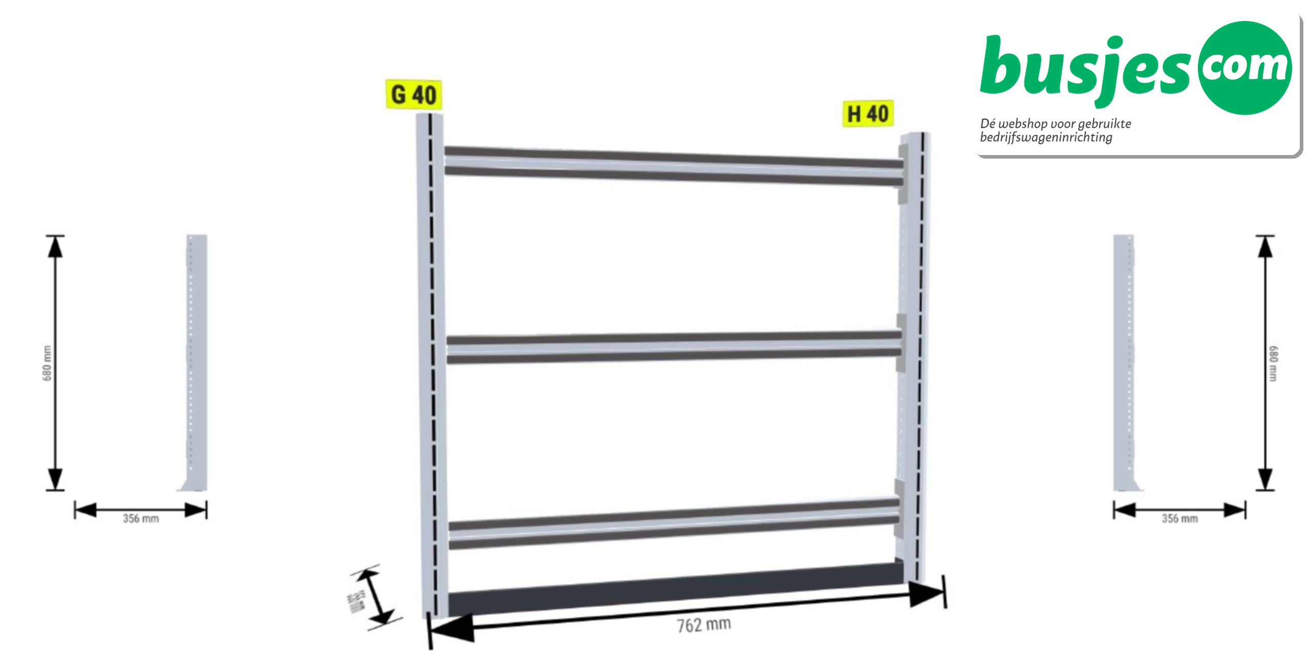 Sortimo SR5 bedrijfswageninrichting 3 kasten + WorkMo 3120 - Afbeelding 5