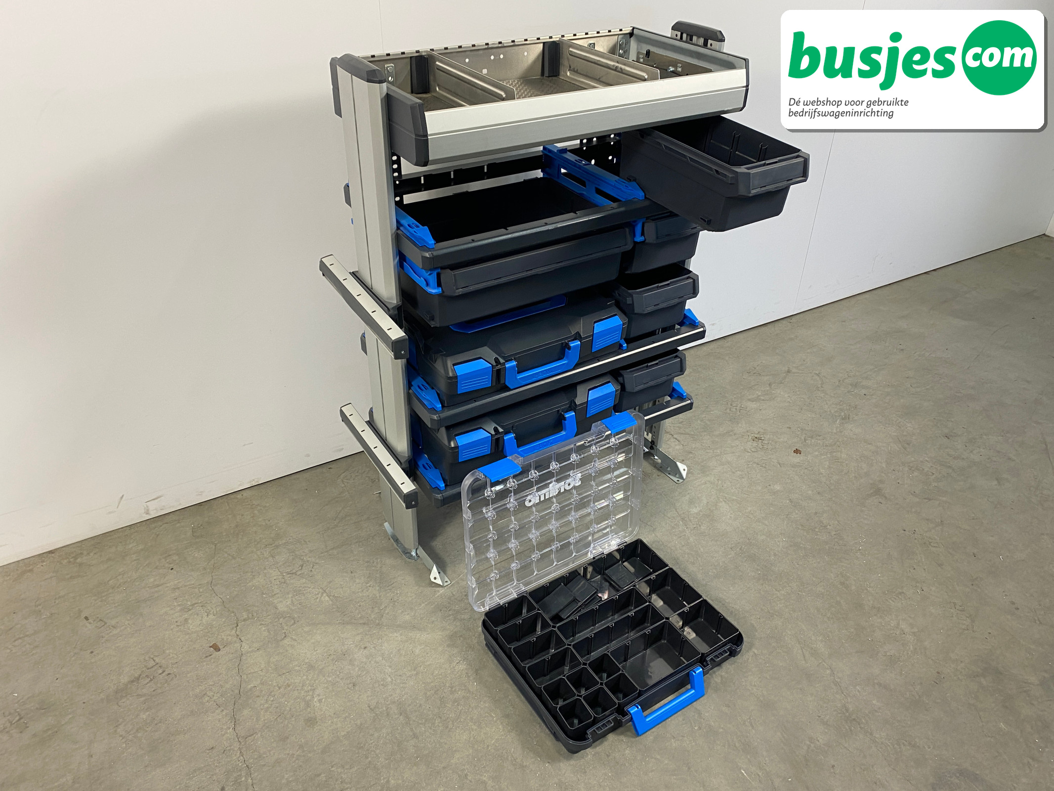 Sortimo SR5 bedrijfswageninrichting 3 kasten + WorkMo 3120 - Afbeelding 34