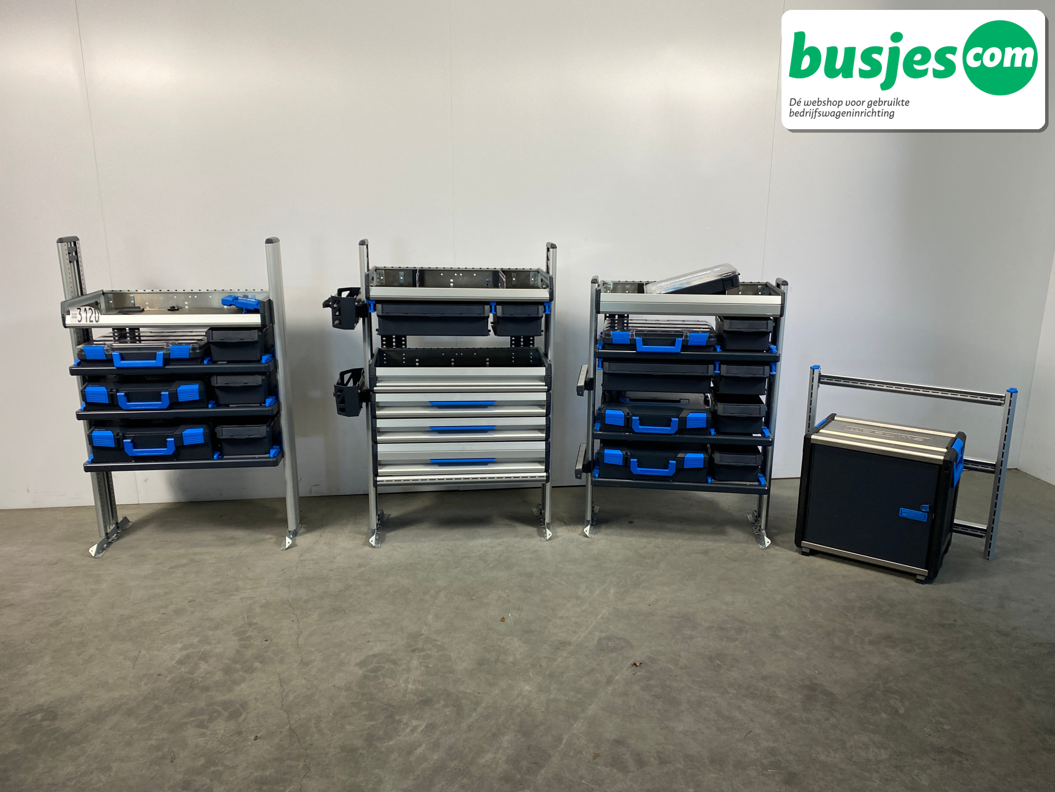 Sortimo SR5 bedrijfswageninrichting 3 kasten + WorkMo 3120 - Afbeelding 2