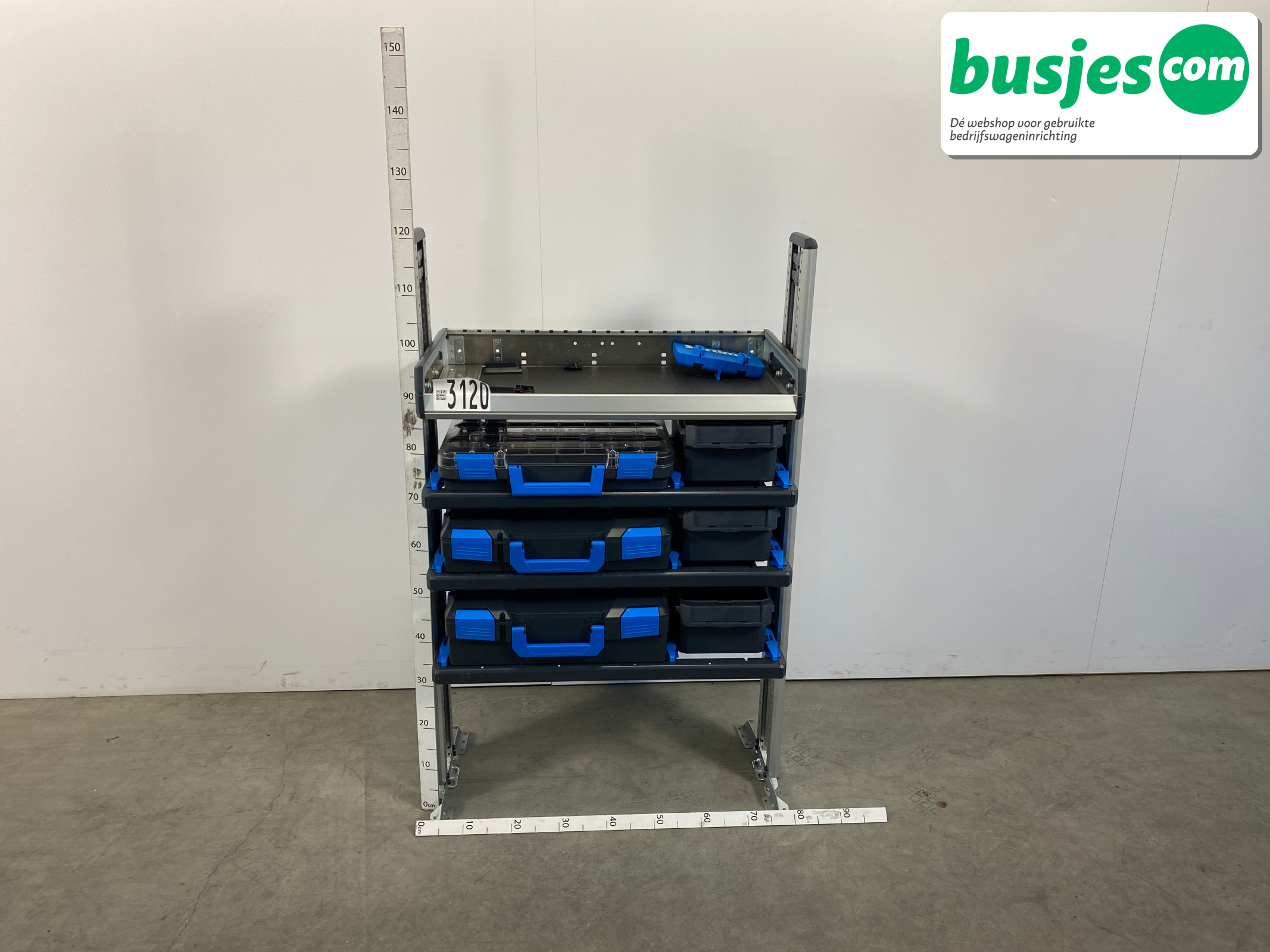 Sortimo SR5 bedrijfswageninrichting 3 kasten + WorkMo 3120 - Afbeelding 8