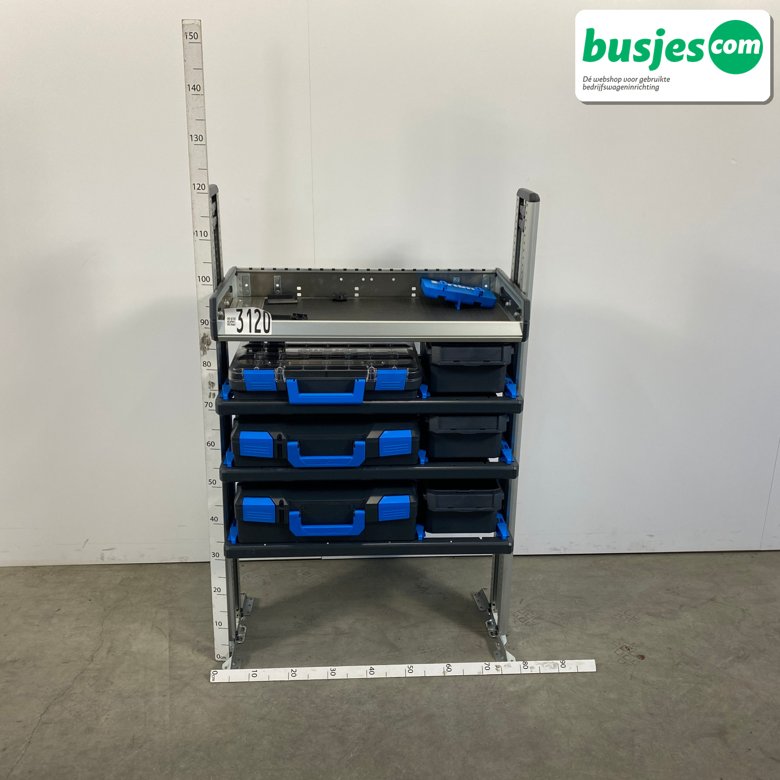 Sortimo SR5 bedrijfswageninrichting 3 kasten + WorkMo 3120 - Afbeelding 9