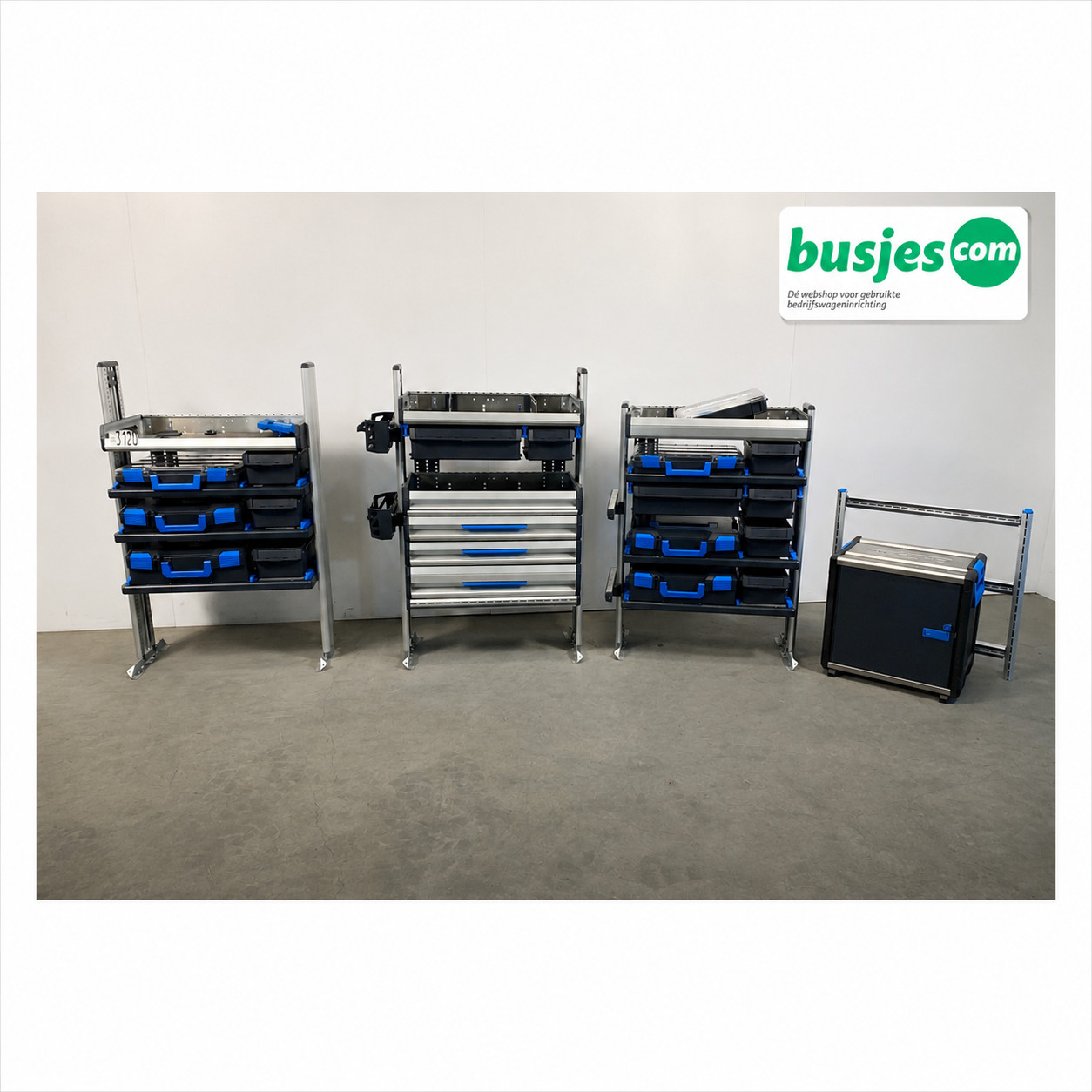 Sortimo SR5 bedrijfswageninrichting 3 kasten + WorkMo 3120
