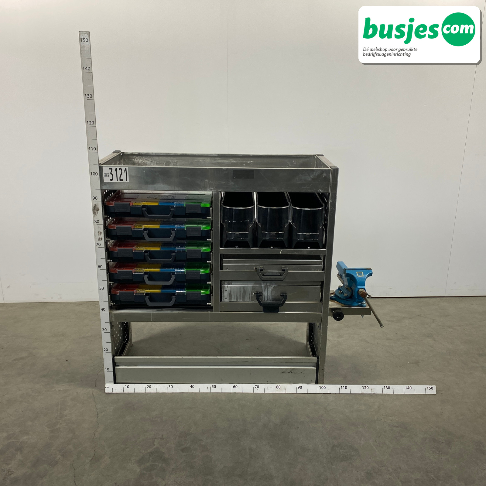 Aluca bedrijfswageninrichting 1010x420x1050mm (3121) - Afbeelding 2