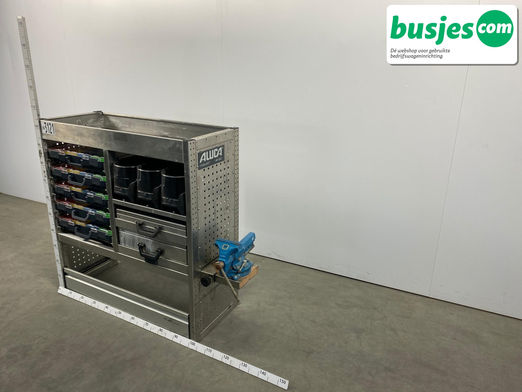 Aluca bedrijfswageninrichting 1010x420x1050mm (3121) - Afbeelding 3