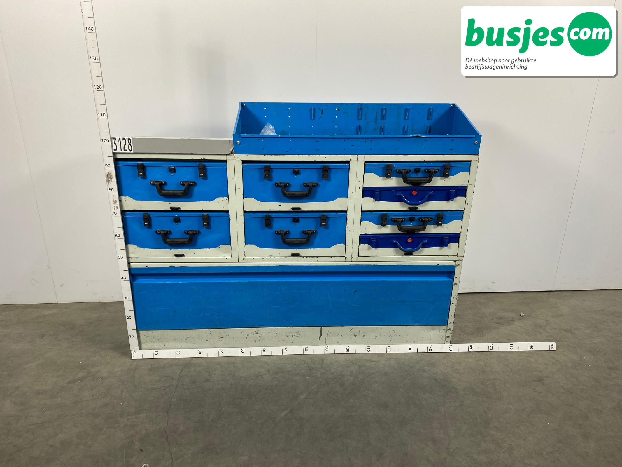 Sortimo alu bedrijfswagen inrichting 1525x360x1140mm (3128)