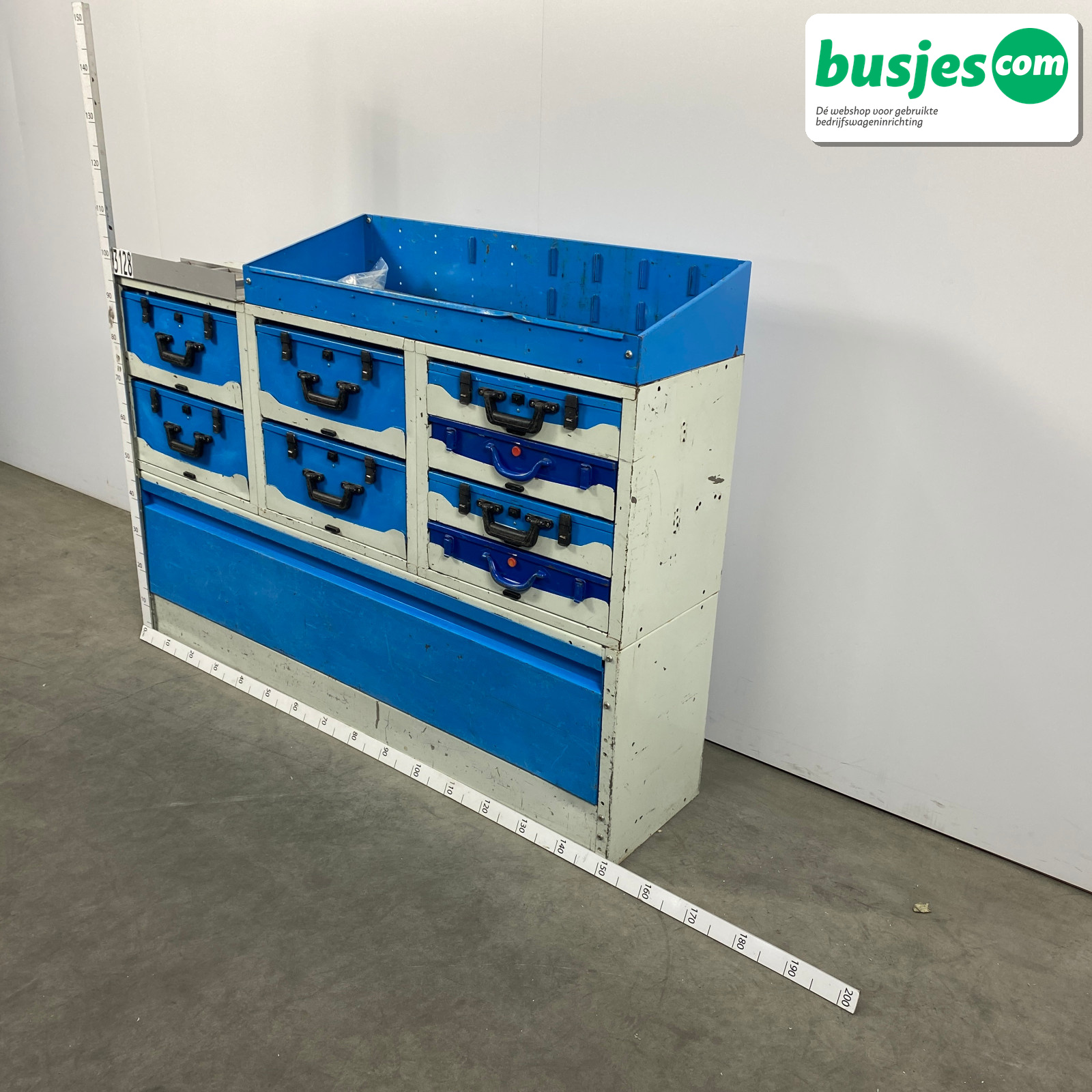 Sortimo alu bedrijfswagen inrichting 1525x360x1140mm (3128) - Afbeelding 3