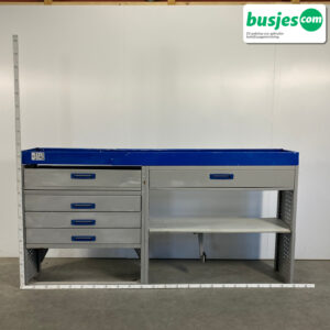 Sortimo alu bedrijfswagen inrichting 2290x360x1165mm (3140)