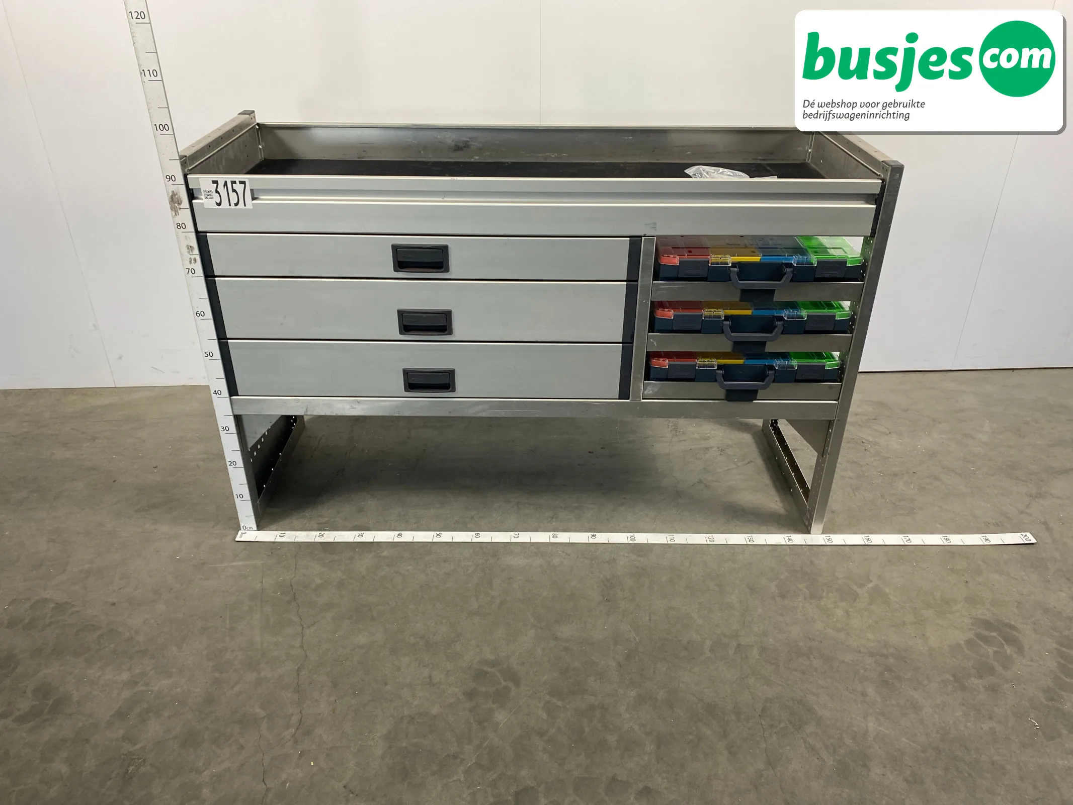 Aluca bedrijfswageninrichting 1500x520x950mm (3157)