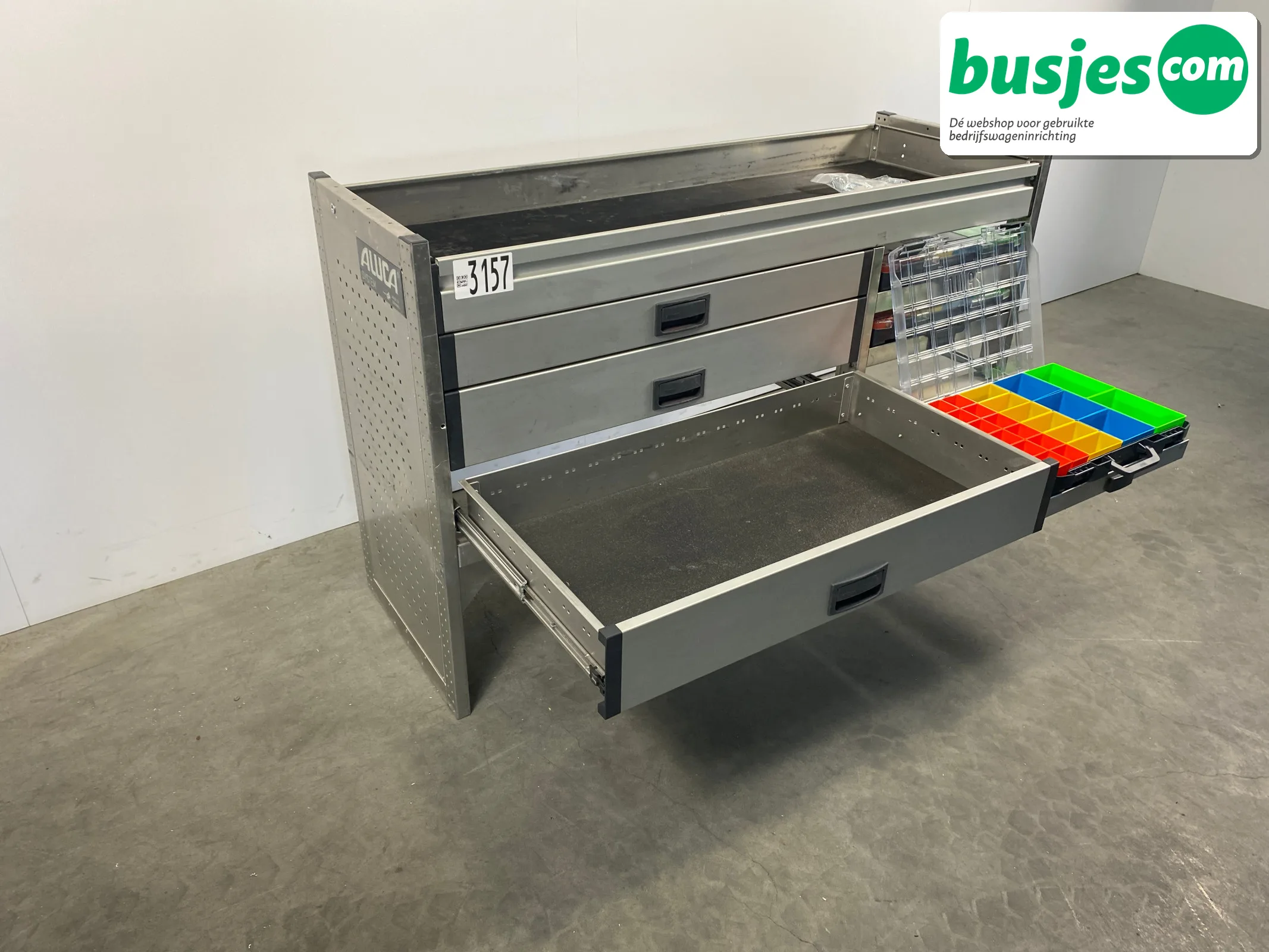 Aluca bedrijfswageninrichting 1500x520x950mm (3157) - Afbeelding 5
