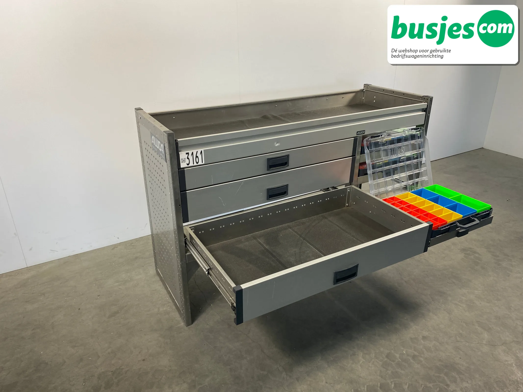 Aluca bedrijfswageninrichting 1500x529x950mm (3161) - Afbeelding 5
