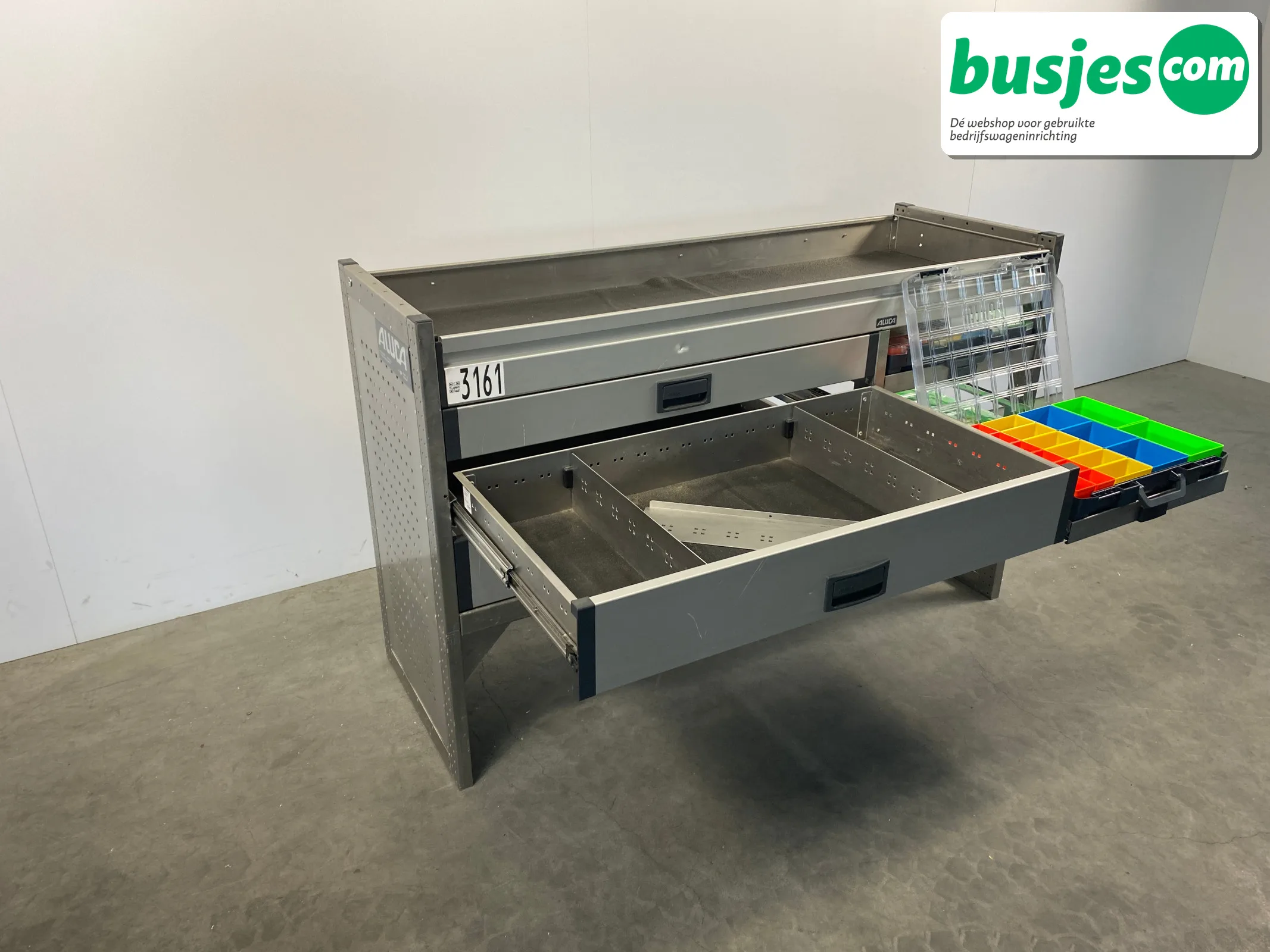 Aluca bedrijfswageninrichting 1500x529x950mm (3161) - Afbeelding 6