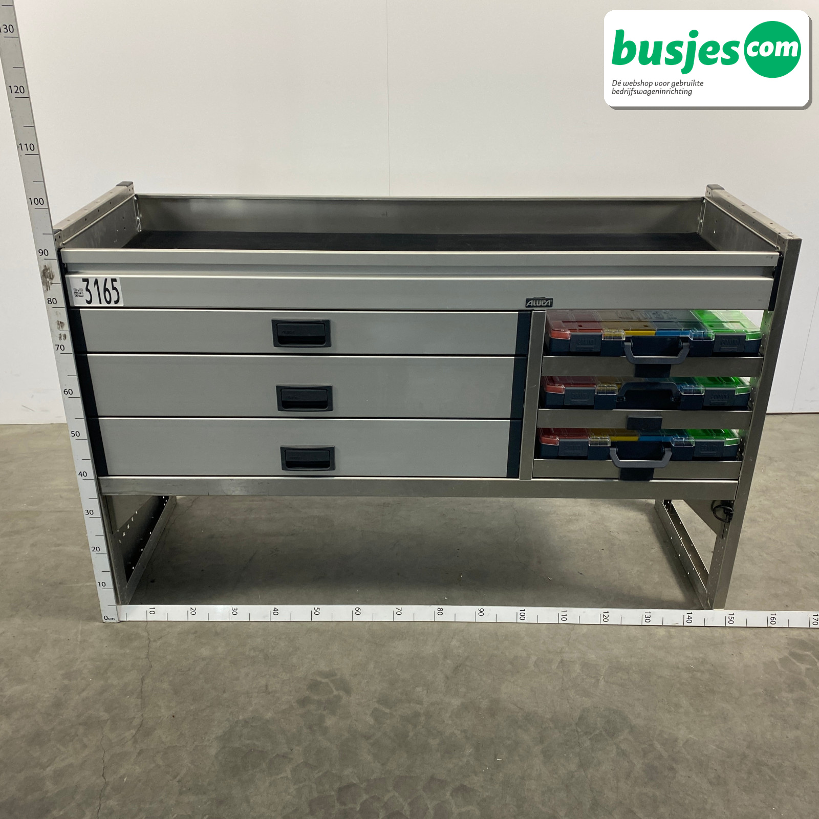 Aluca bedrijfswageninrichting 1500x529x950mm (3165) - Afbeelding 2