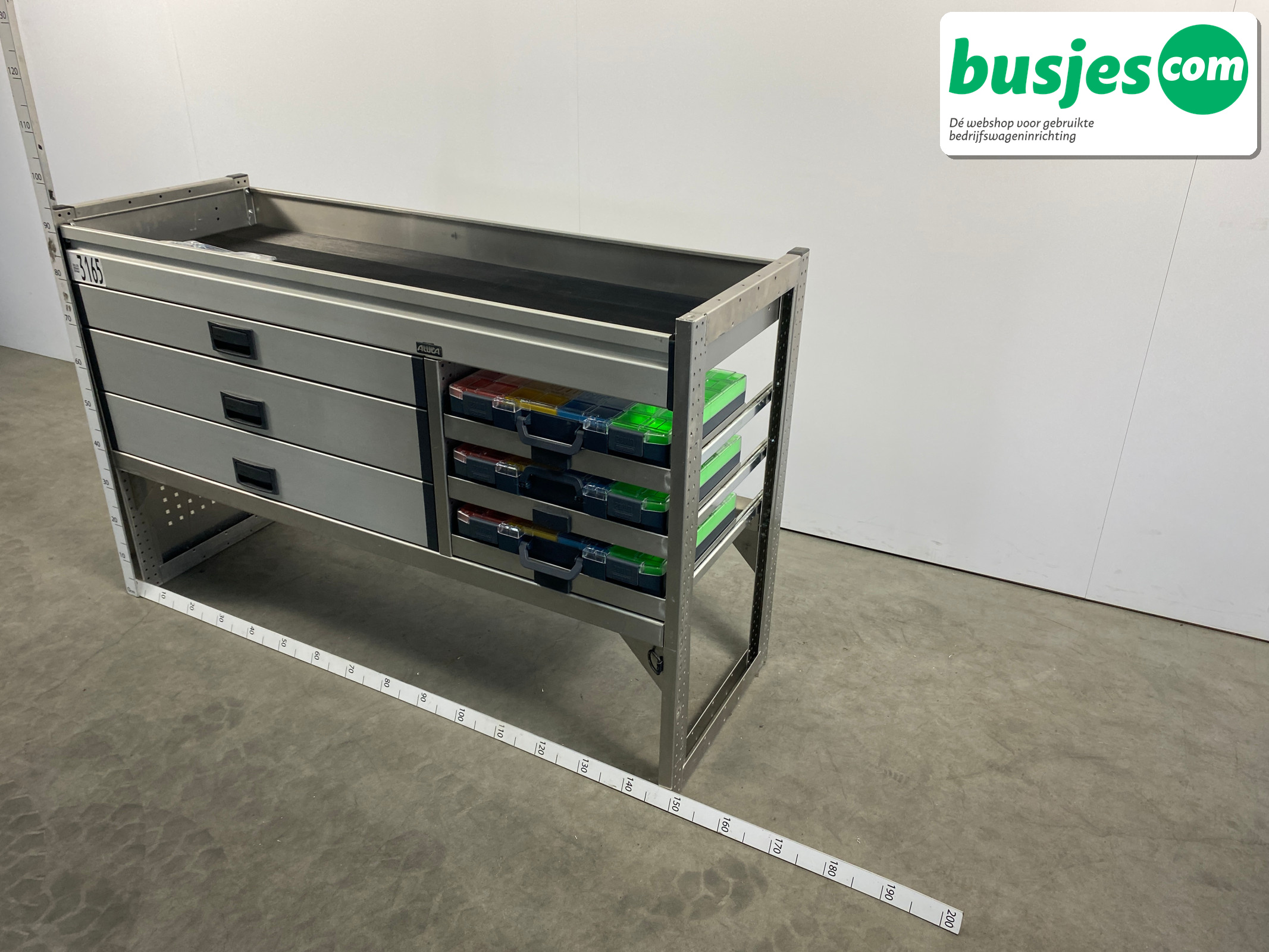 Aluca bedrijfswageninrichting 1500x529x950mm (3165) - Afbeelding 3