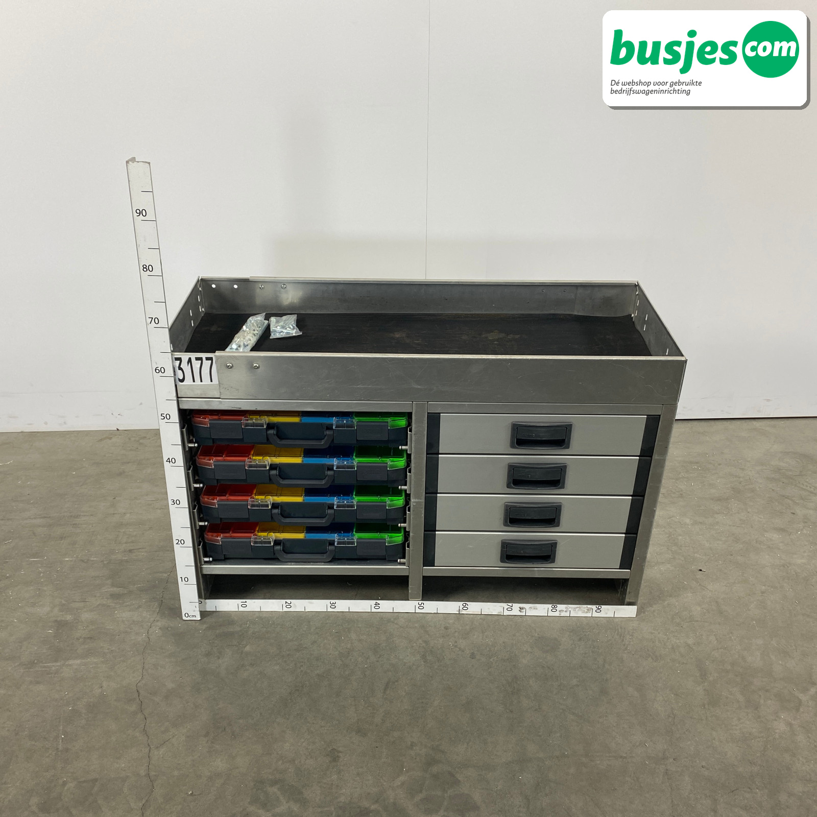 Aluca bedrijfswageninrichting 1010x420x650mm (3177) - Afbeelding 2