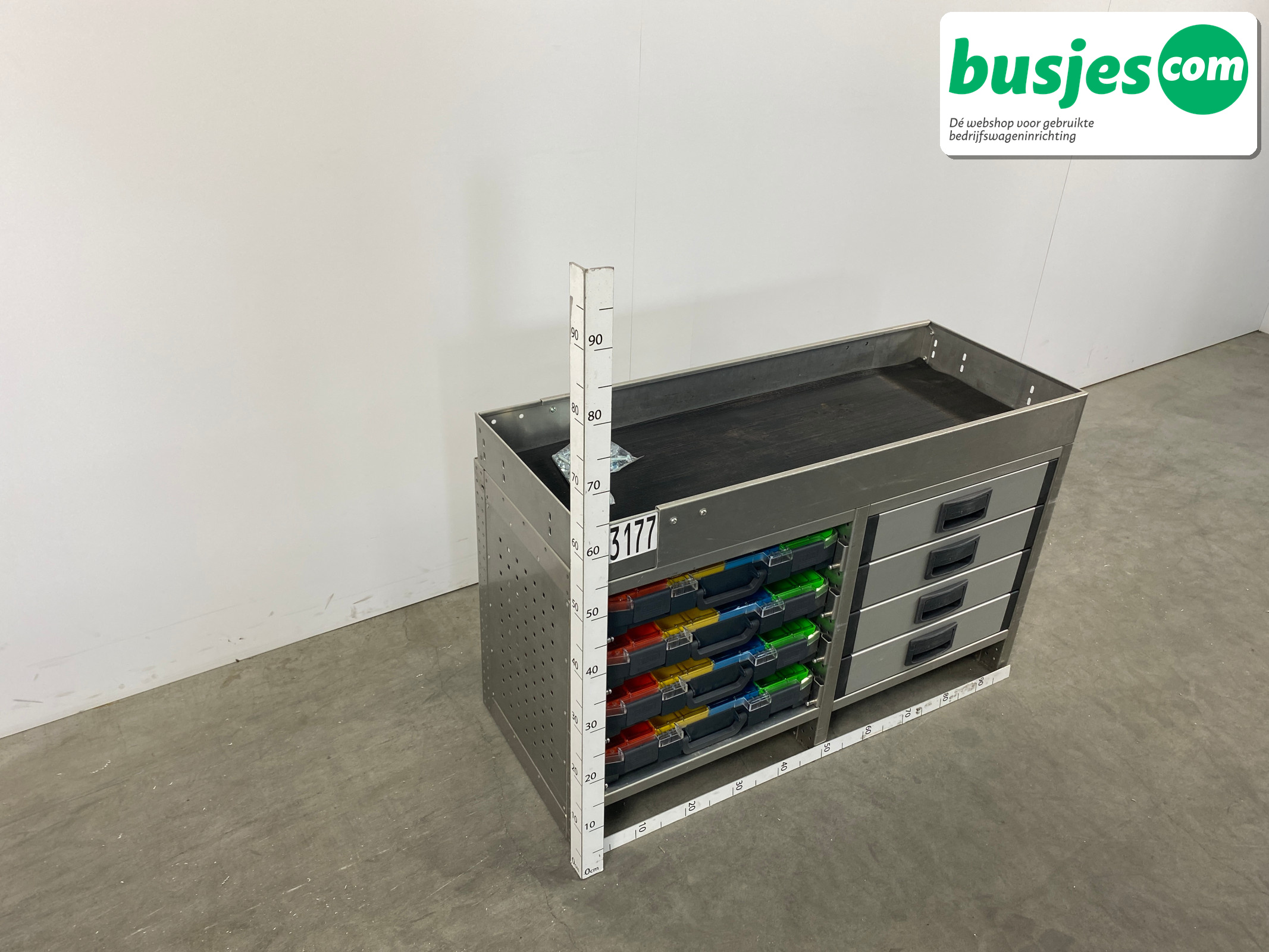 Aluca bedrijfswageninrichting 1010x420x650mm (3177) - Afbeelding 4