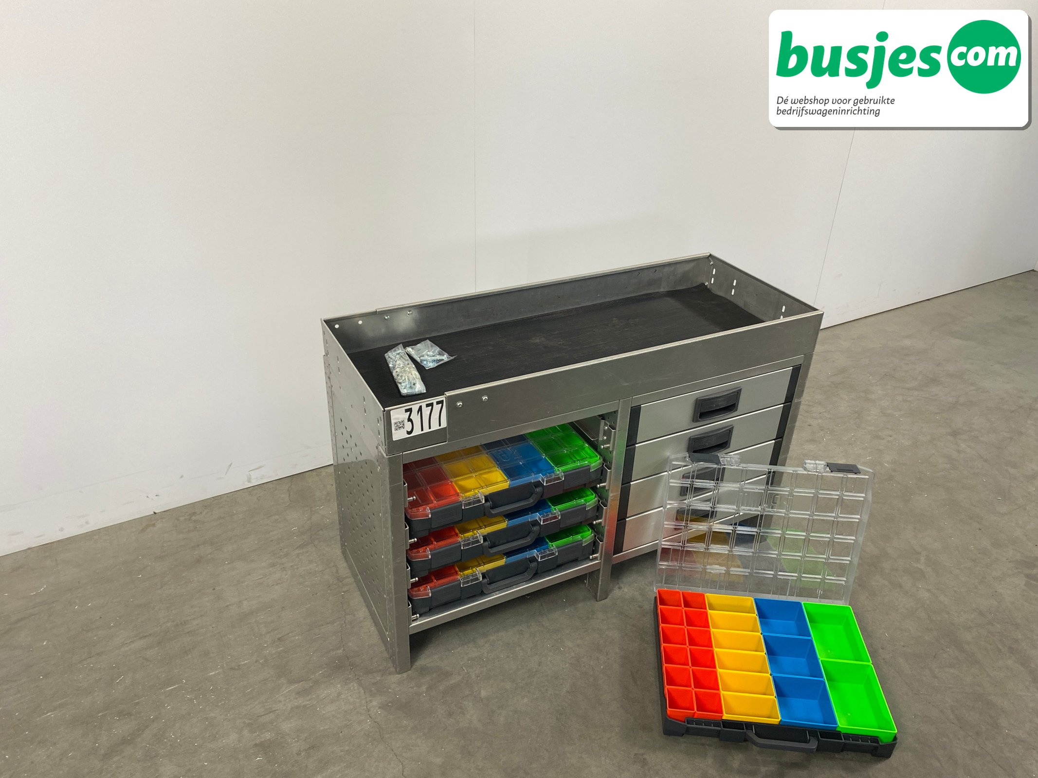 Aluca bedrijfswageninrichting 1010x420x650mm (3177) - Afbeelding 9