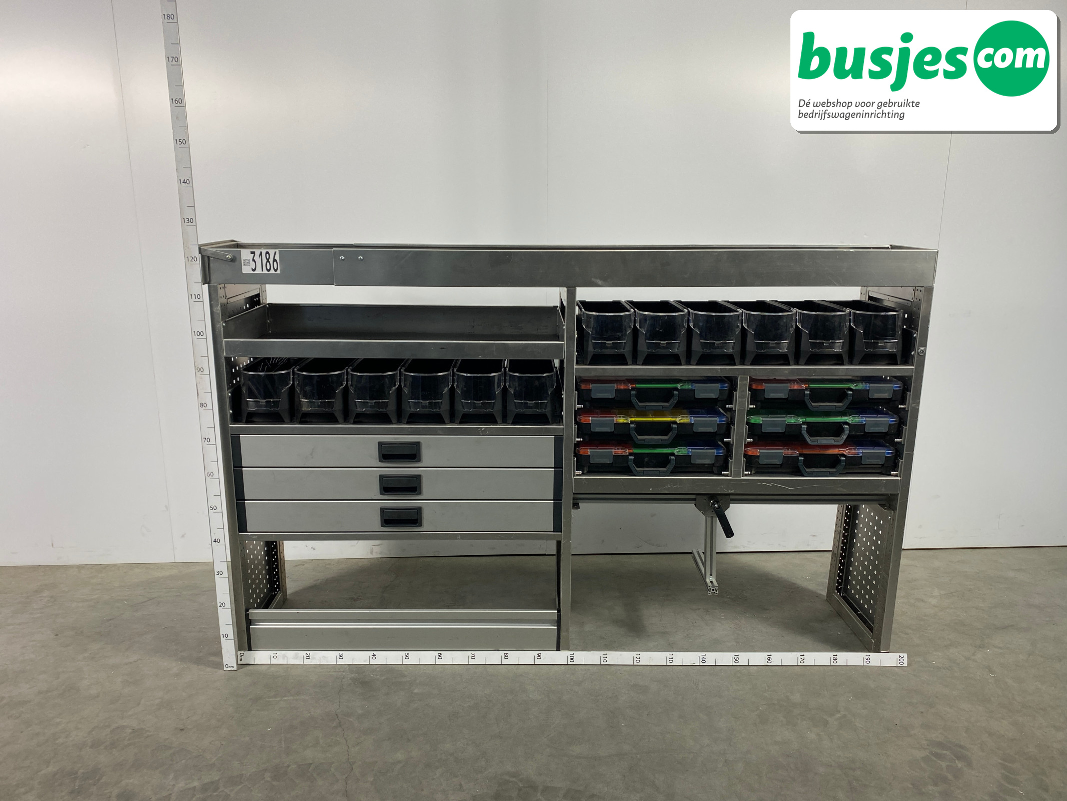 Aluca bedrijfswageninrichting 2040x420x1240mm (3186)