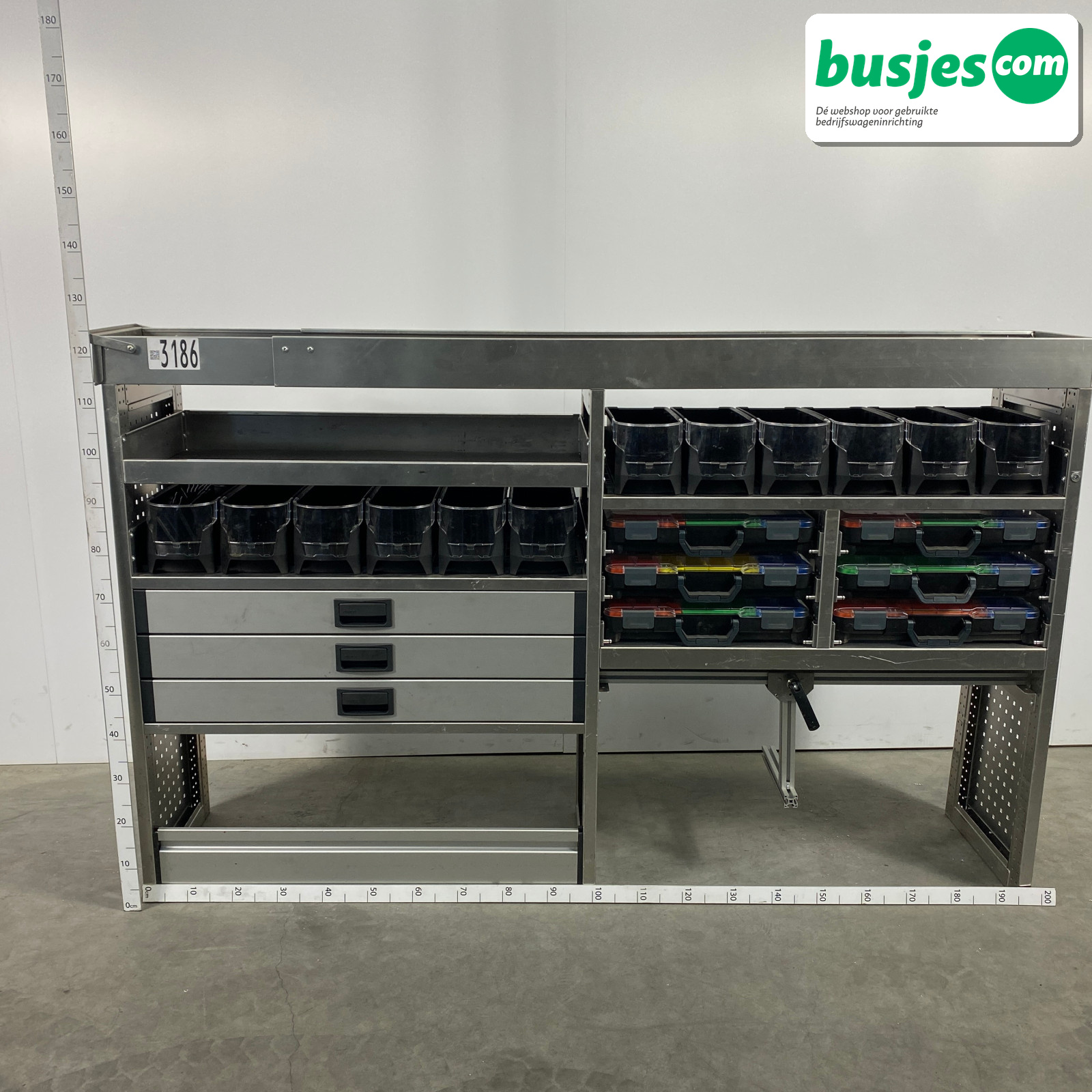 Aluca bedrijfswageninrichting 2040x420x1240mm (3186) - Afbeelding 2