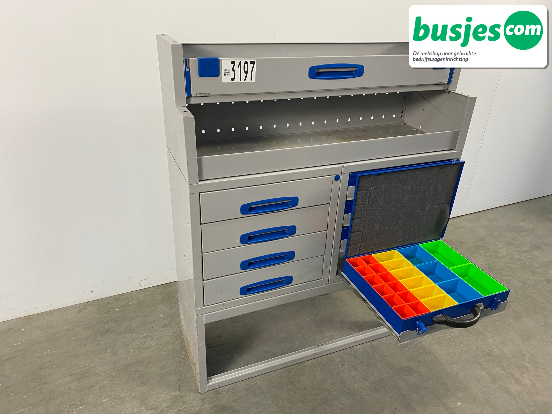 Sortimo alu bedrijfswagen inrichting 1010x350x1220mm (3197) - Afbeelding 11