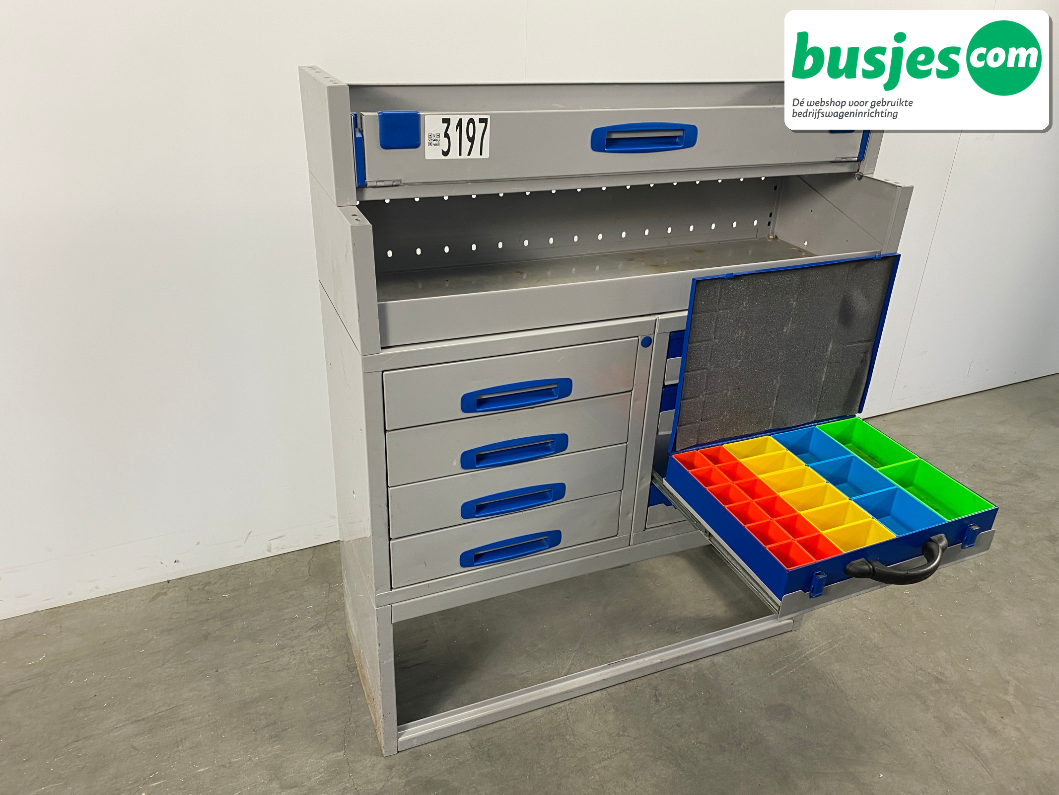 Sortimo alu bedrijfswagen inrichting 1010x350x1220mm (3197) - Afbeelding 12