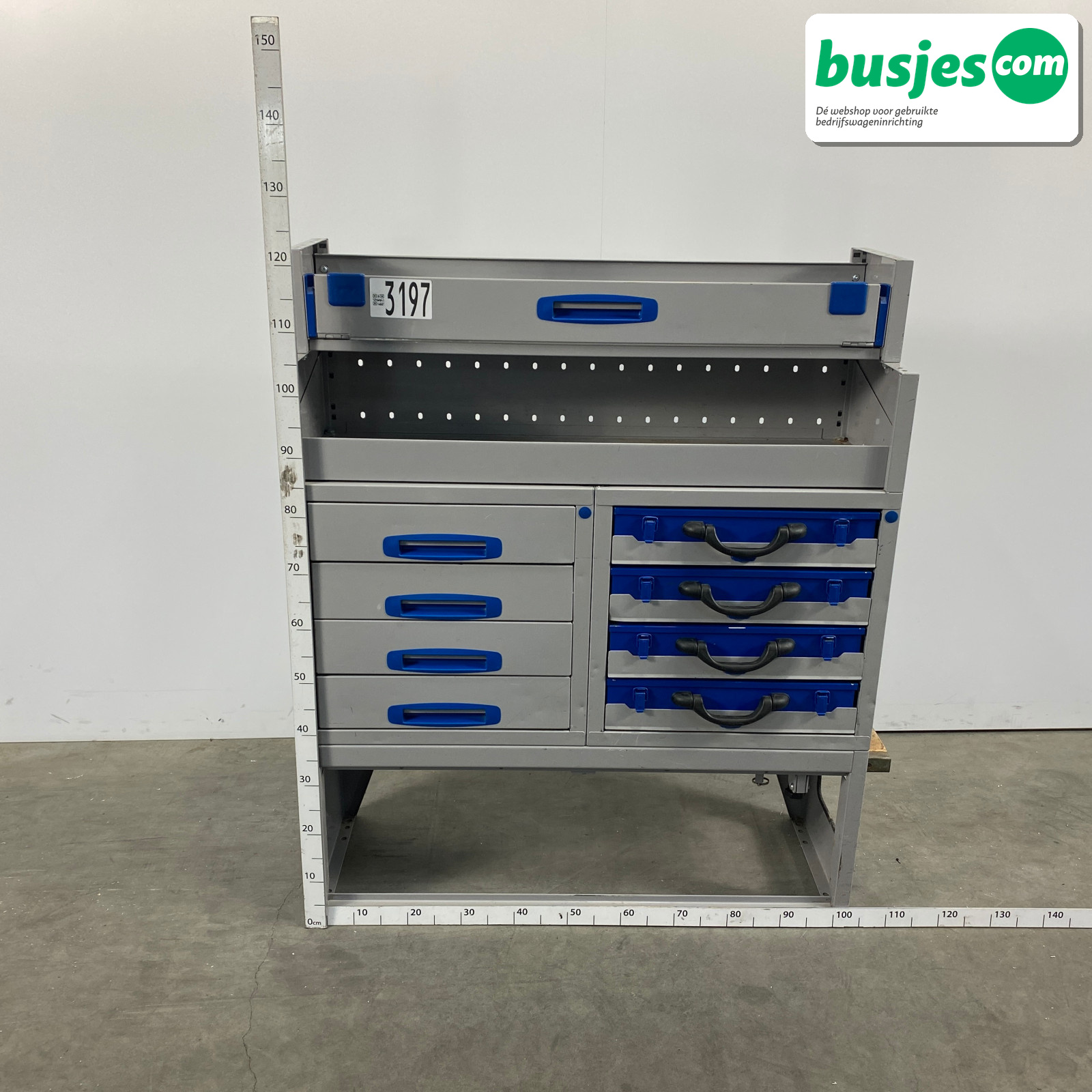 Sortimo alu bedrijfswagen inrichting 1010x350x1220mm (3197) - Afbeelding 2