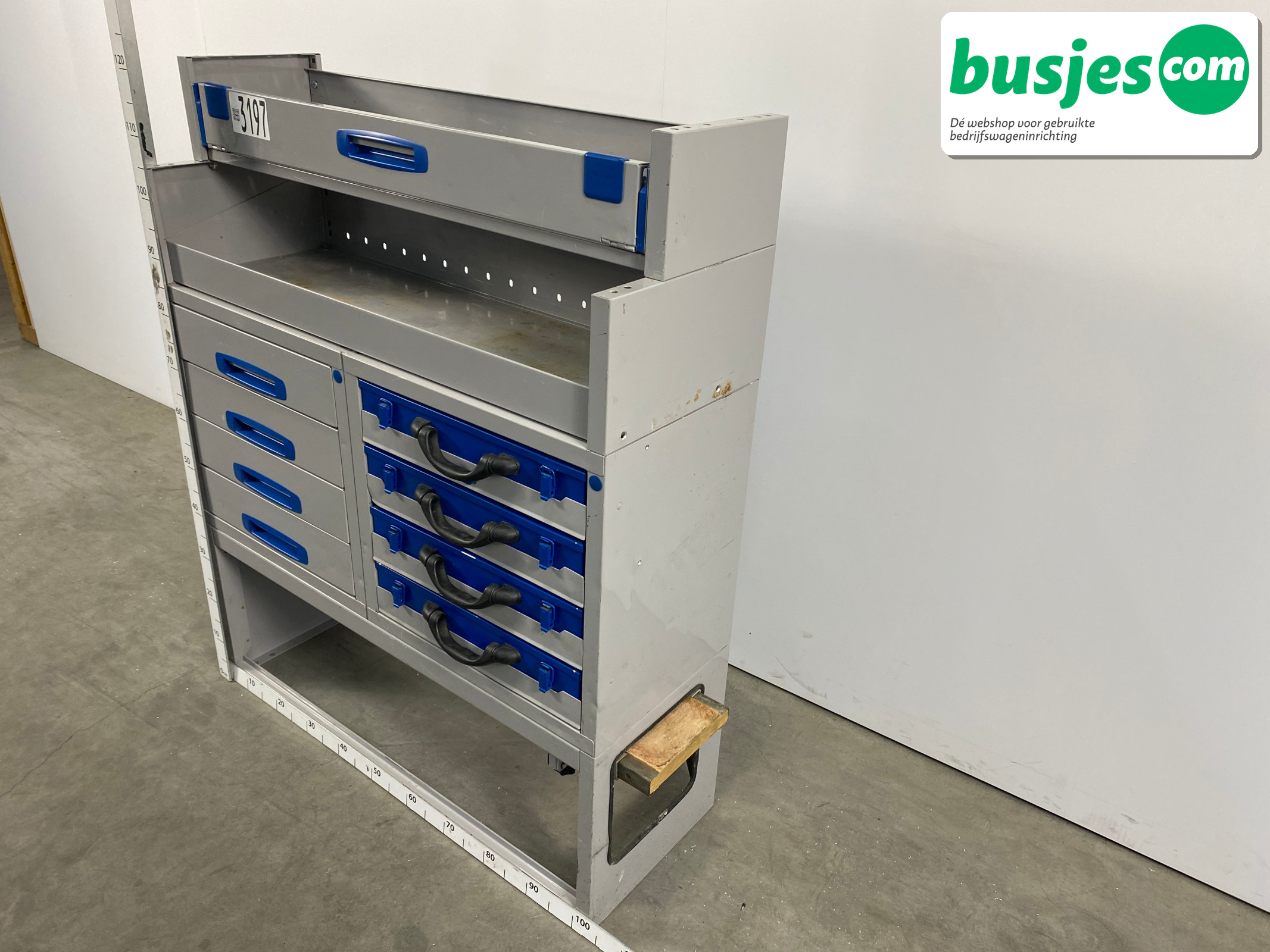 Sortimo alu bedrijfswagen inrichting 1010x350x1220mm (3197) - Afbeelding 3