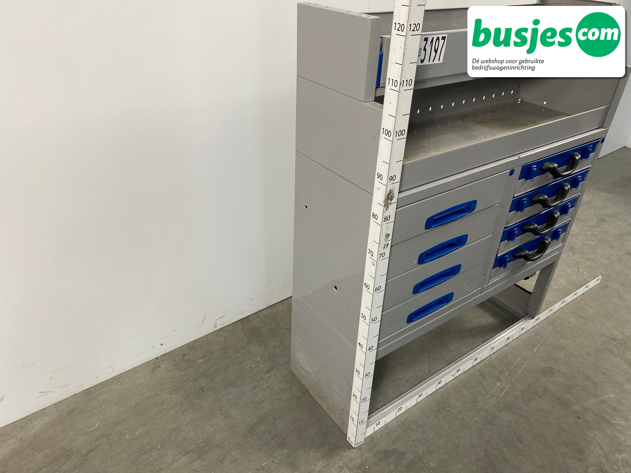 Sortimo alu bedrijfswagen inrichting 1010x350x1220mm (3197) - Afbeelding 4