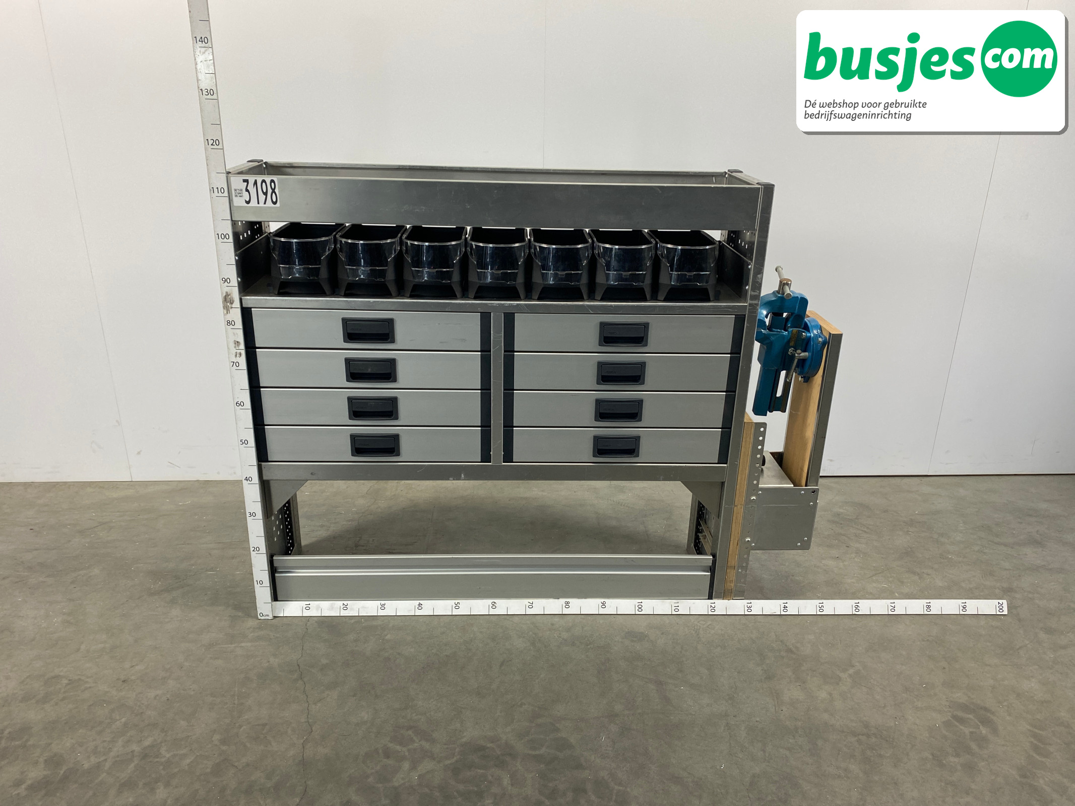 Aluca bedrijfswageninrichting 1250x320x1150mm (3198)