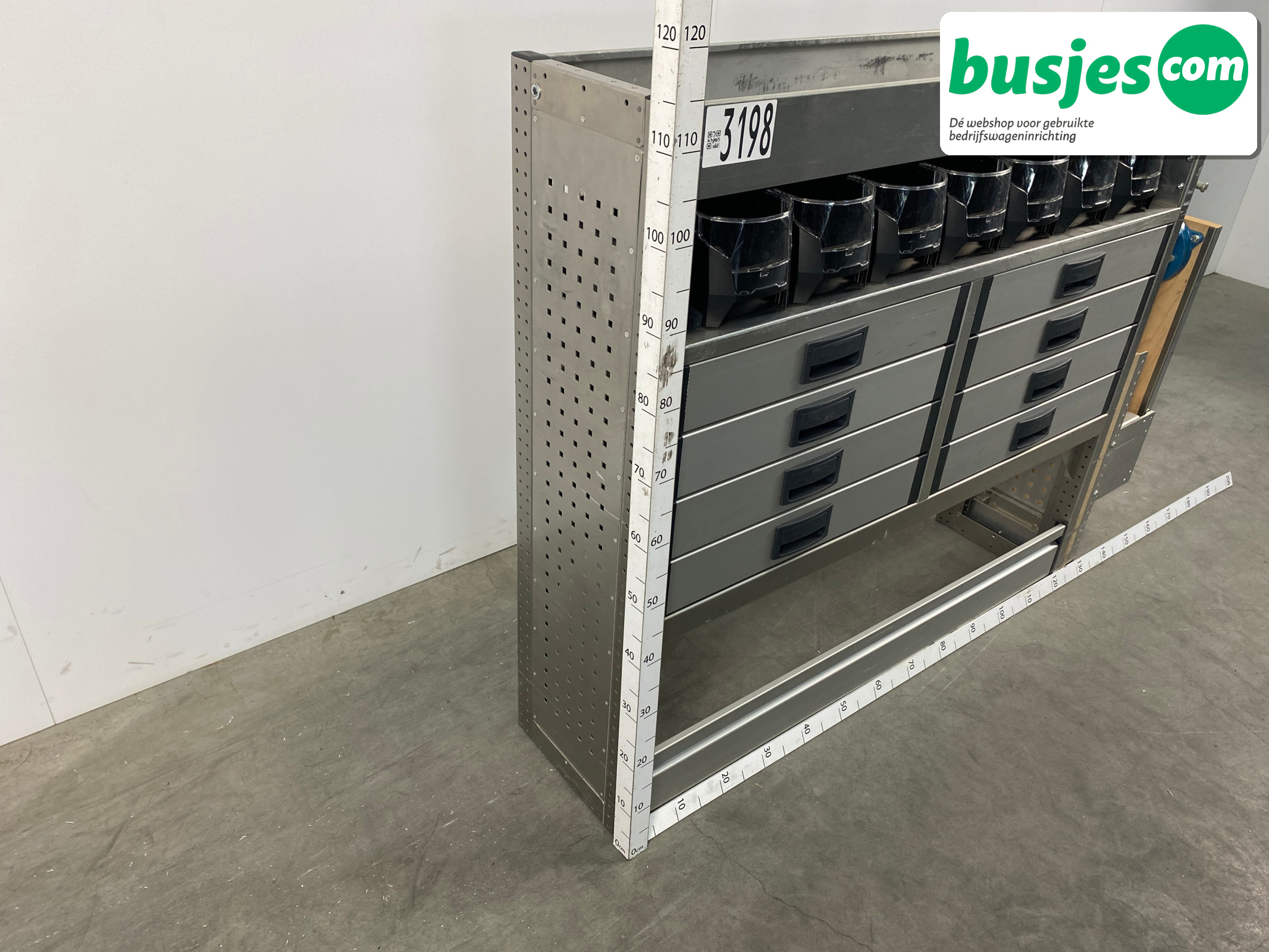 Aluca bedrijfswageninrichting 1250x320x1150mm (3198) - Afbeelding 5