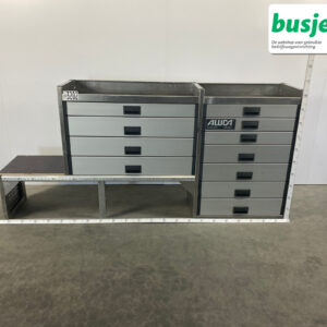 Aluca bedrijfswageninrichting 2250x420x1050mm (3202)