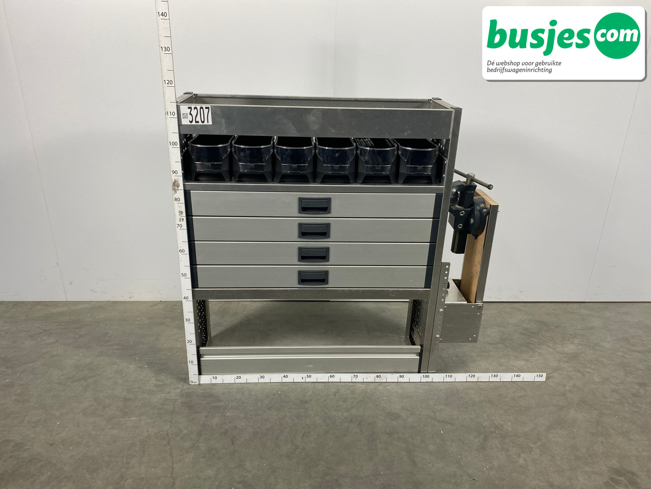 Aluca bedrijfswageninrichting 1005x320x1150mm (3207)