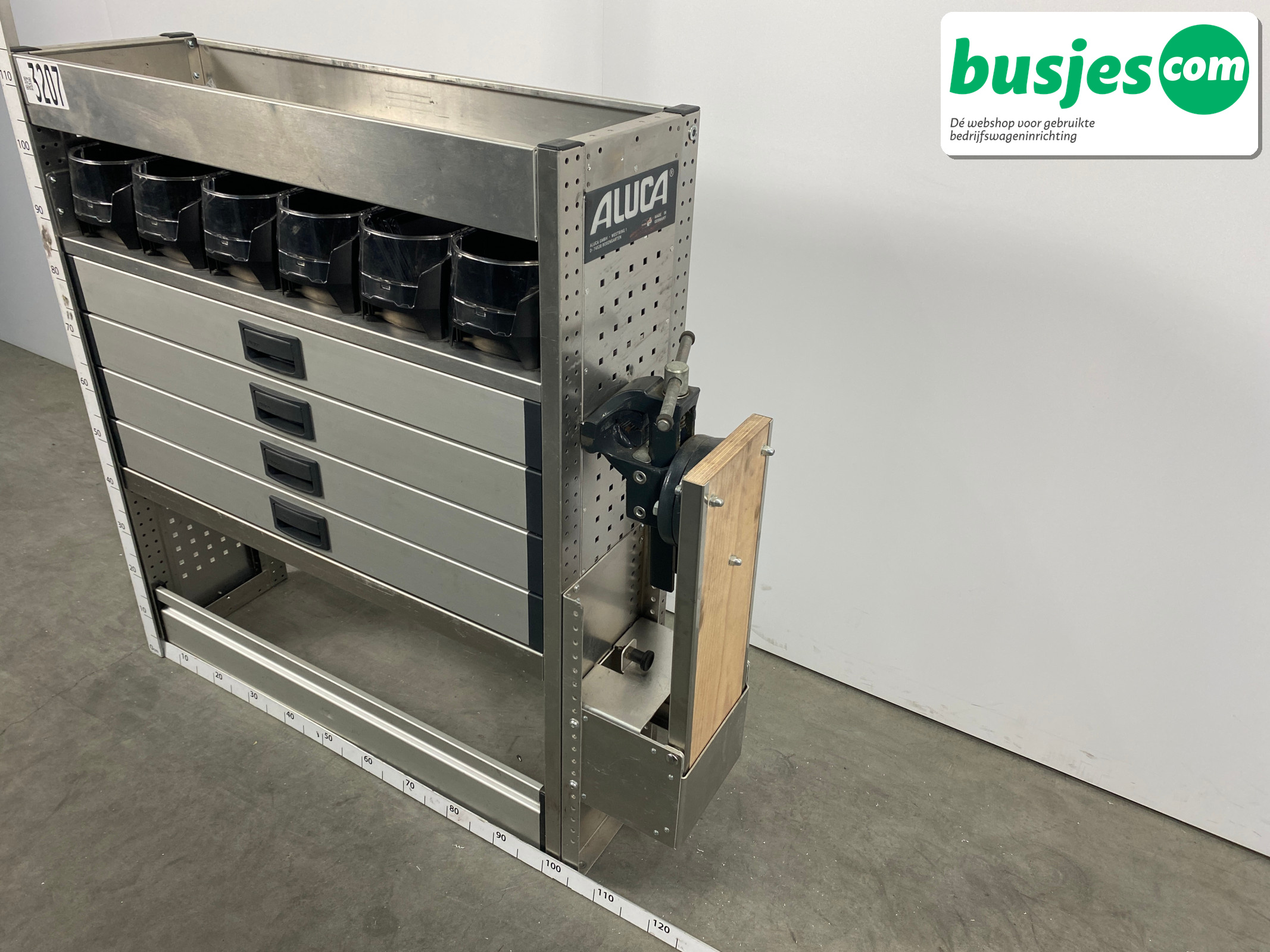 Aluca bedrijfswageninrichting 1005x320x1150mm (3207) - Afbeelding 3