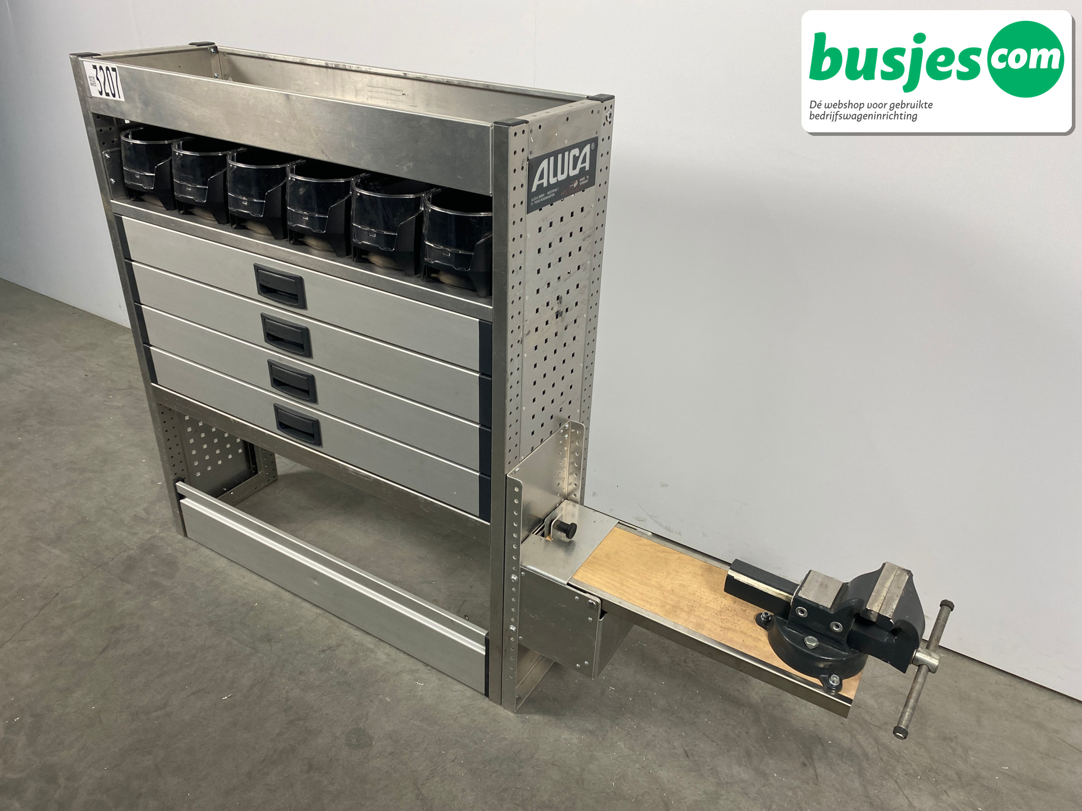 Aluca bedrijfswageninrichting 1005x320x1150mm (3207) - Afbeelding 4