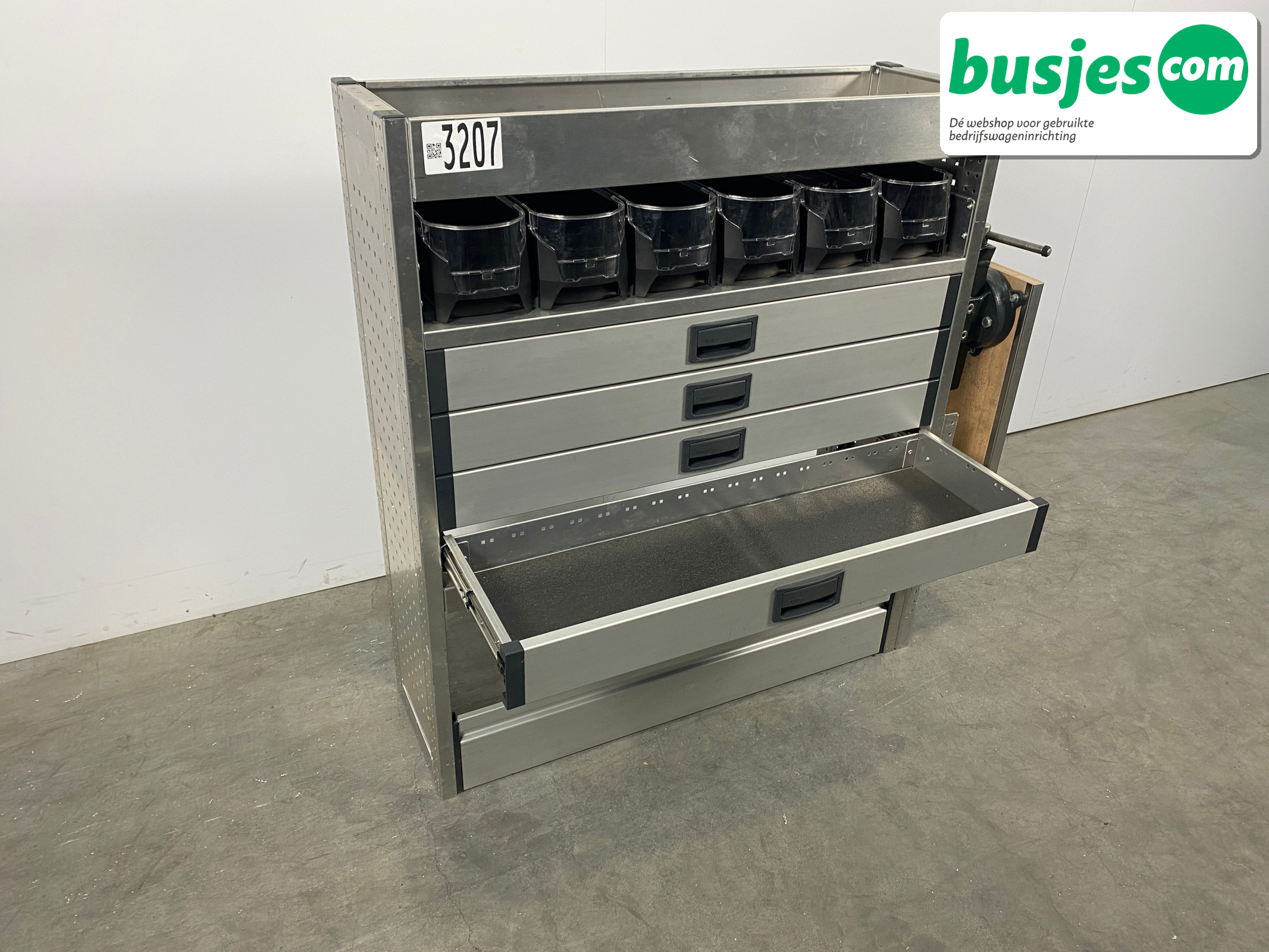 Aluca bedrijfswageninrichting 1005x320x1150mm (3207) - Afbeelding 8