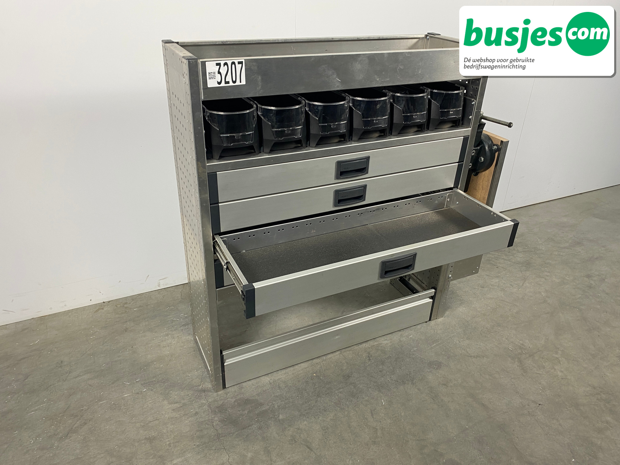 Aluca bedrijfswageninrichting 1005x320x1150mm (3207) - Afbeelding 9