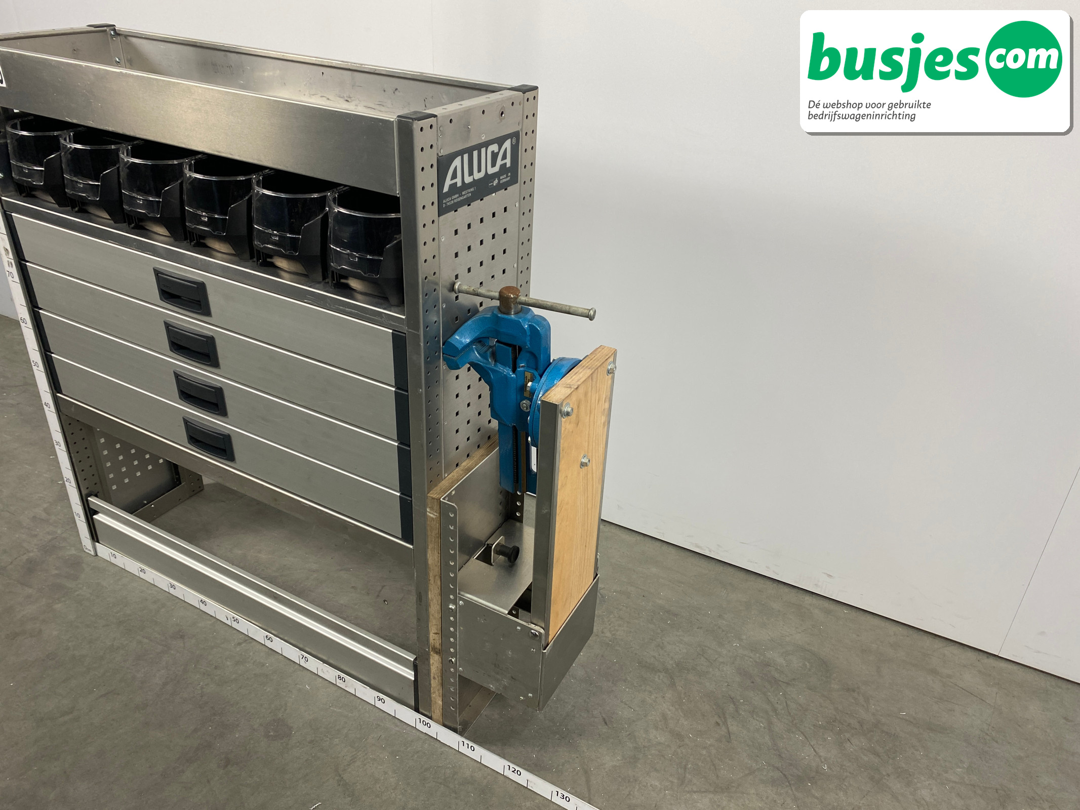Aluca bedrijfswageninrichting 1005x320x1150mm (3208) - Afbeelding 3