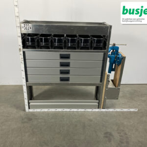 Aluca bedrijfswageninrichting 1010x320x1150mm (3224)