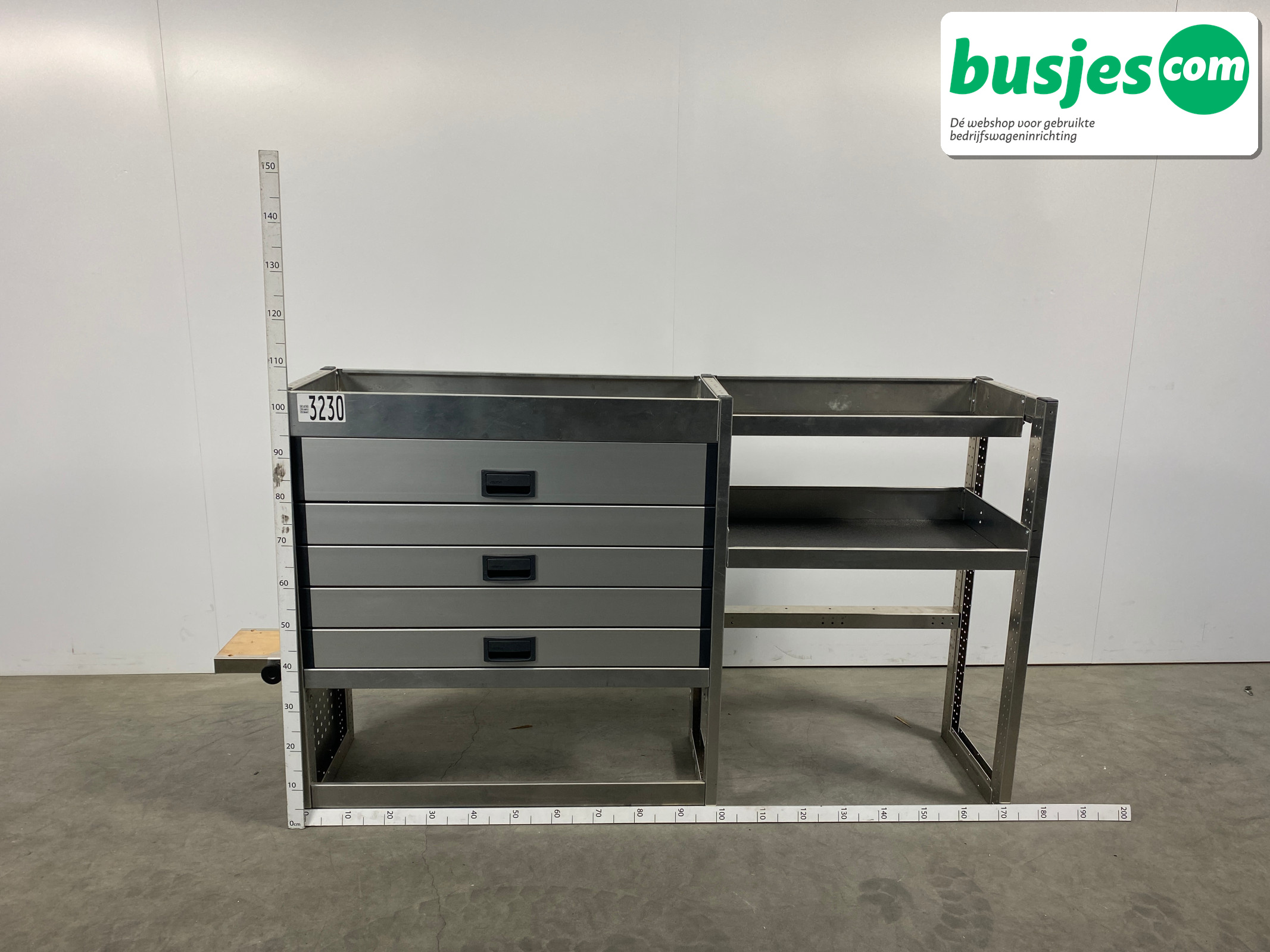 Aluca bedrijfswageninrichting 1950x420x1050mm (3230)