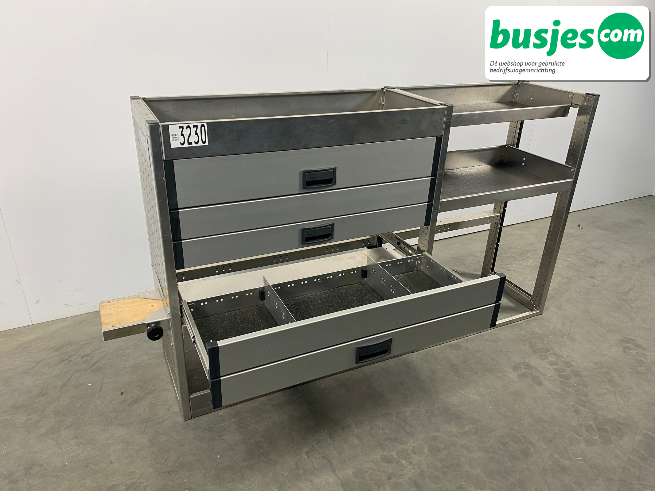 Aluca bedrijfswageninrichting 1950x420x1050mm (3230) - Afbeelding 6