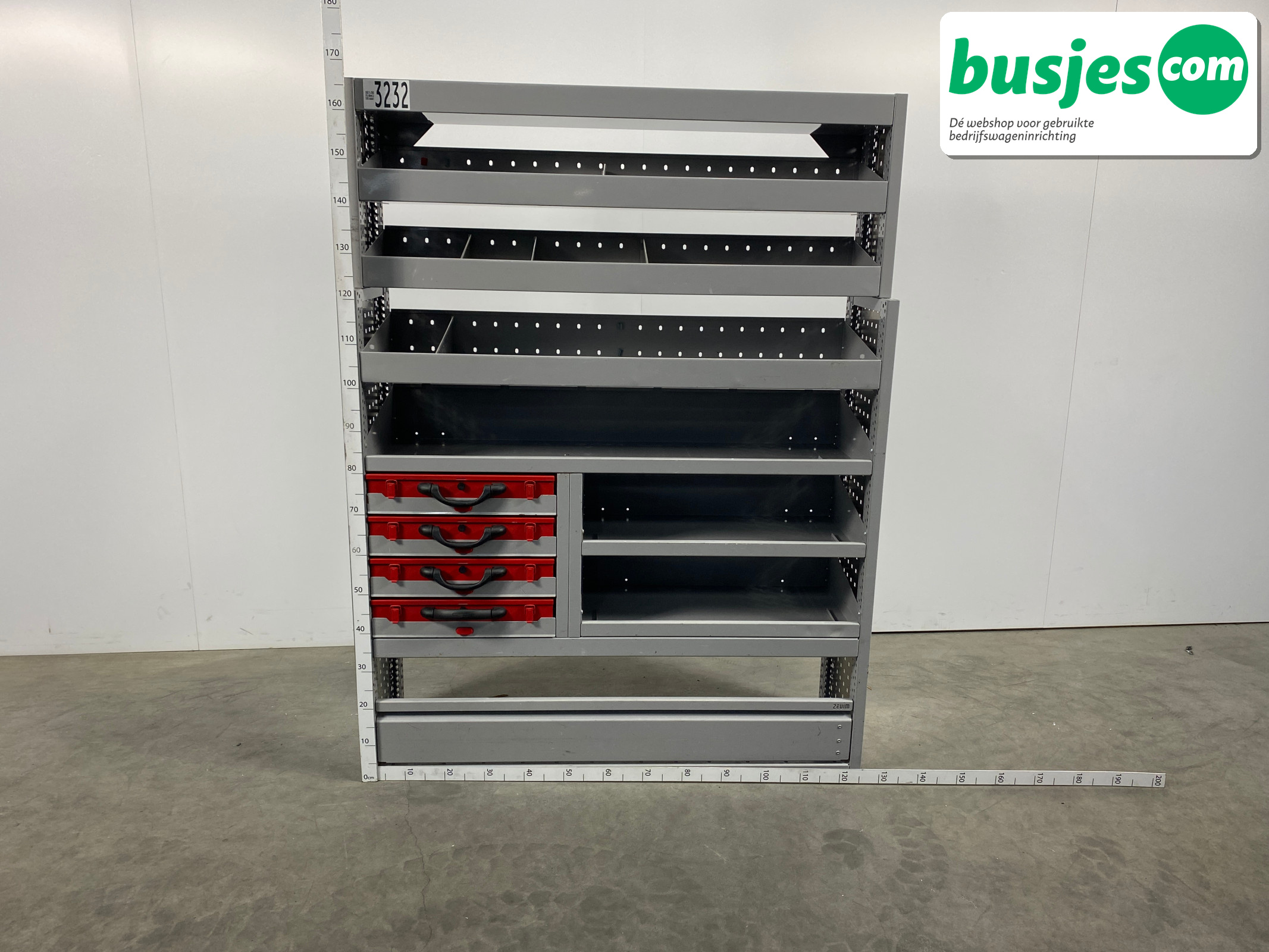 Zevim bus inrichting 1270x360x1680mm (3232)