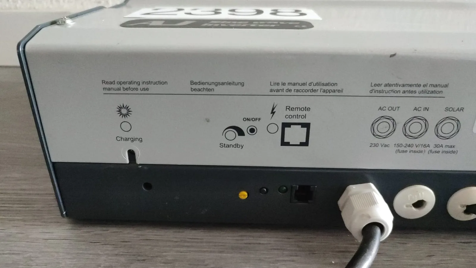 Gebruikte Studer AJ 2100‑12 omvormer 2000 W | 2398 | getest - Afbeelding 3