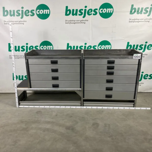 Aluca aluminium gebruikte bedrijfswagen inrichting (nr 1994)