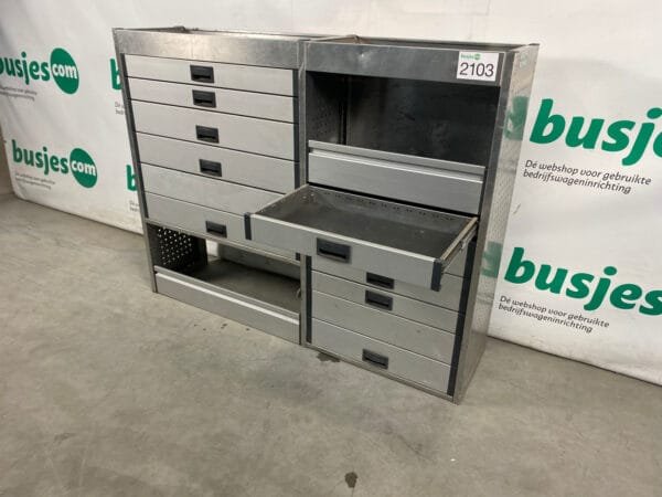 Aluca aluminium gebruikte bedrijfswagen inrichting (nr 2103) - Afbeelding 10