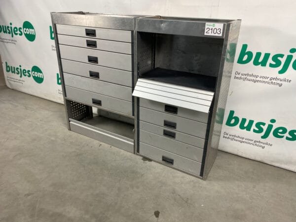Aluca aluminium gebruikte bedrijfswagen inrichting (nr 2103) - Afbeelding 11