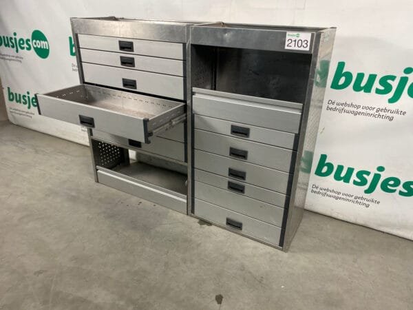 Aluca aluminium gebruikte bedrijfswagen inrichting (nr 2103) - Afbeelding 12