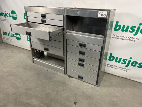 Aluca aluminium gebruikte bedrijfswagen inrichting (nr 2103) - Afbeelding 13